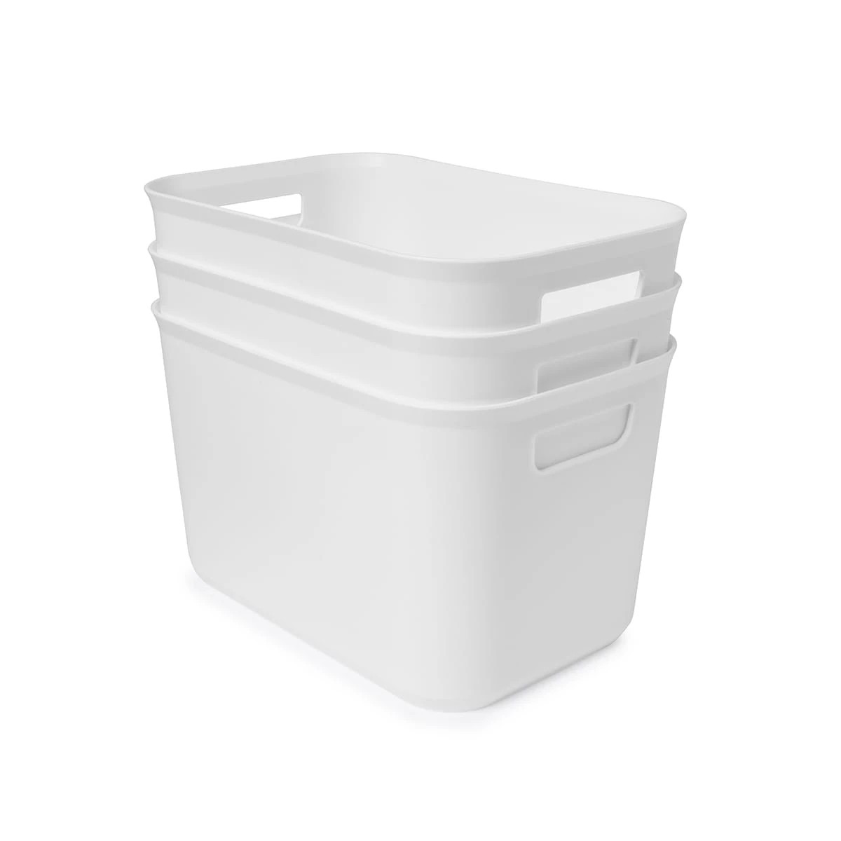2 3 Pack 5.8L Utile Tub - Medium, White, 2 of 8