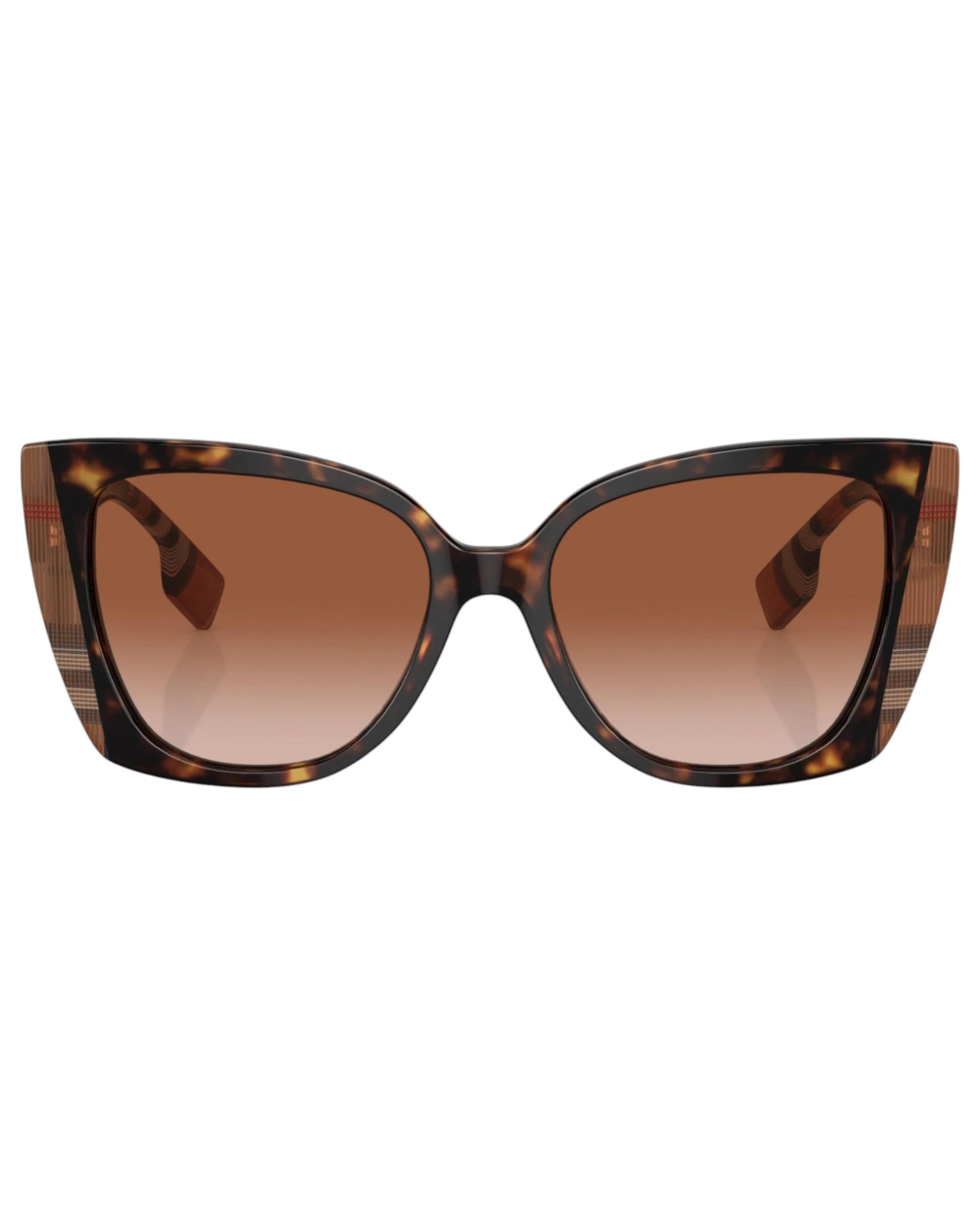 2 Burberry Womens Sunglasses Meryl BE4393 Dark Havana/ Check Brown Sunnies DARK HAVANA/CHECK BROWN, 2 of 5