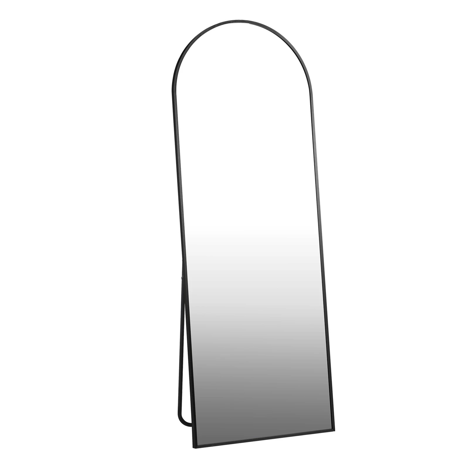 7 Oikiture Full Length Mirror 166x60cm Arched Dressing Floor Mirrors Free Standing
 - Black, 7 of 9