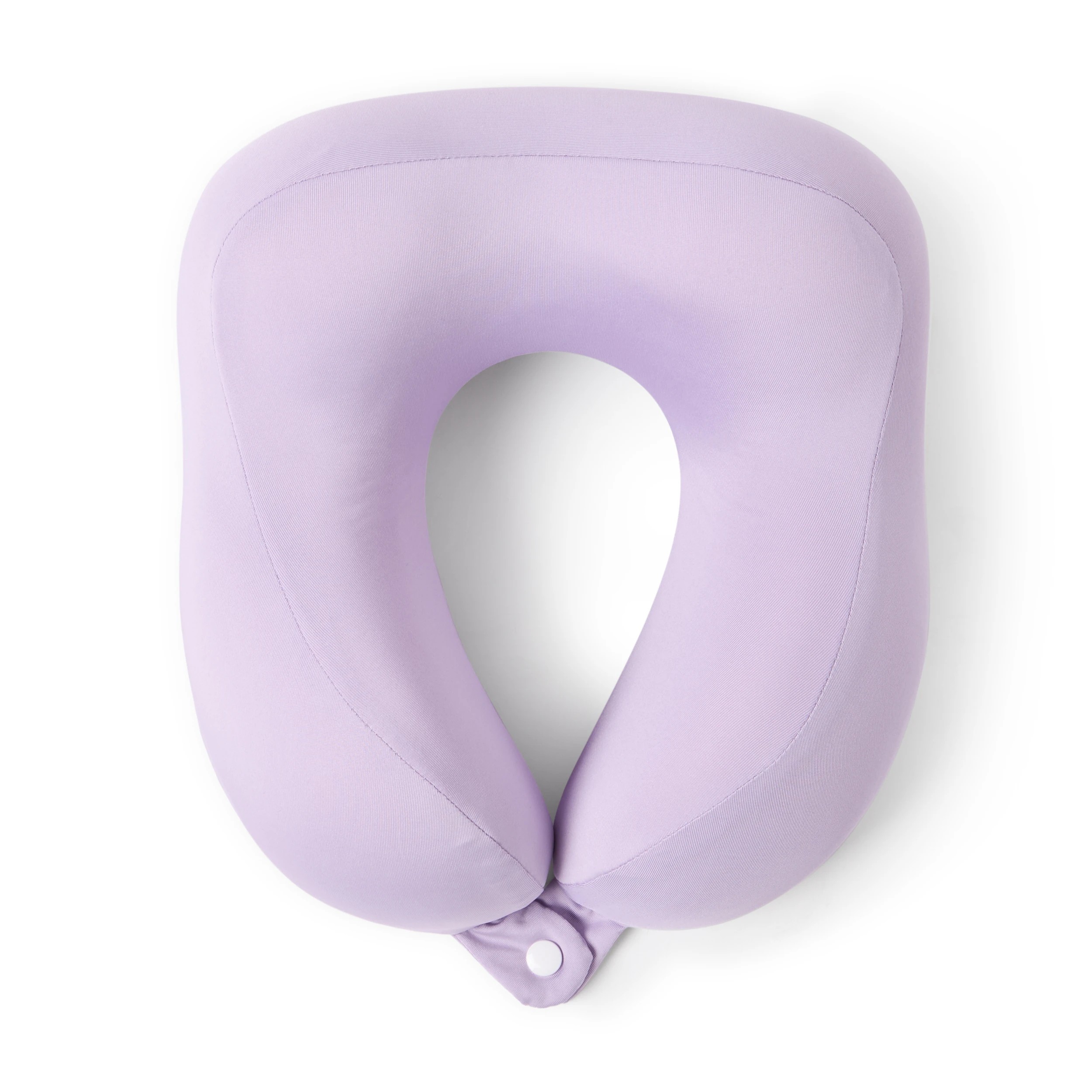 1 Memory Foam Travel Neck Pillow - Lilac, 1 of 6