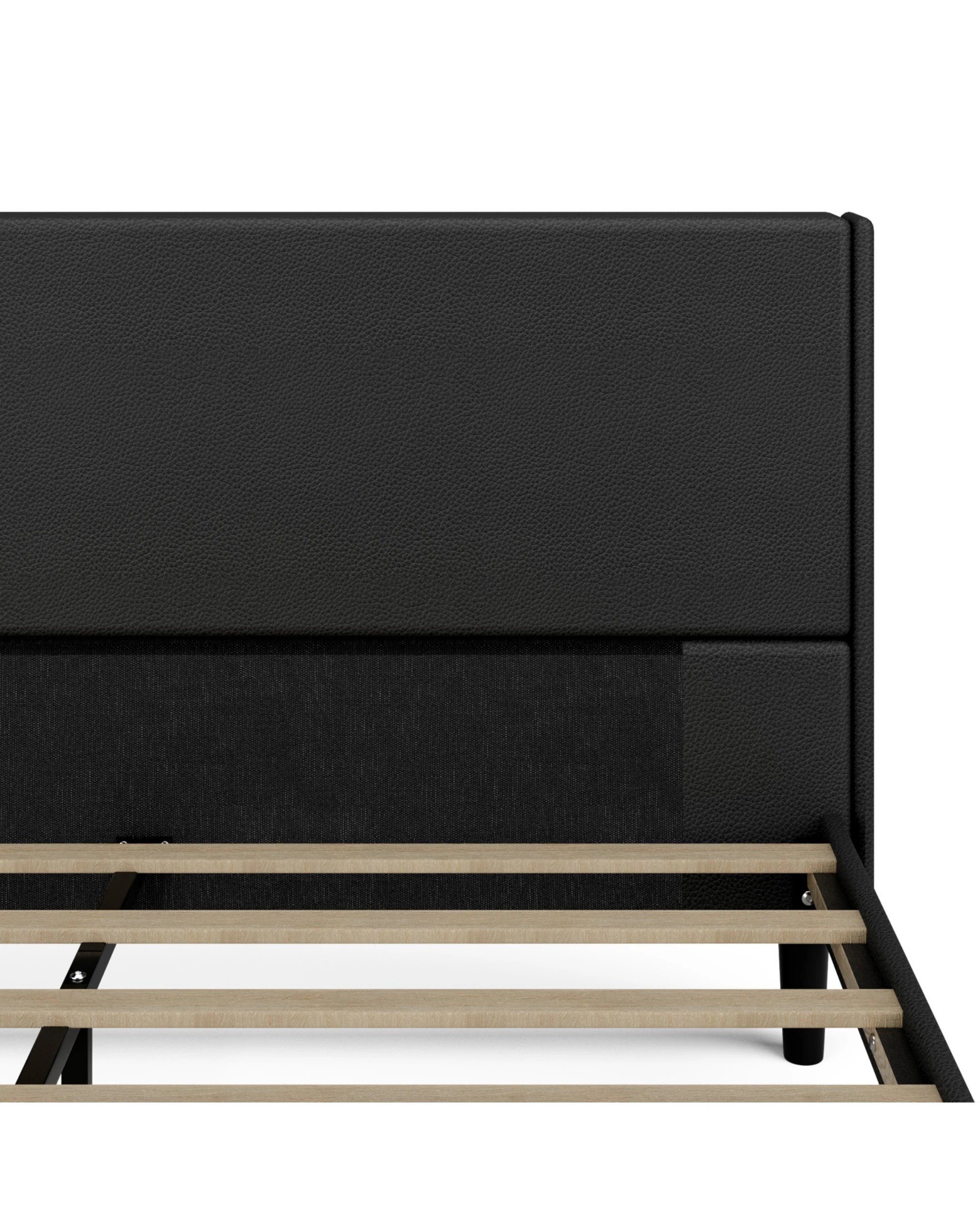 5 Advwin Bed Frame Double Size Mattress Base Upholstered Platform - Black, 5 of 9
