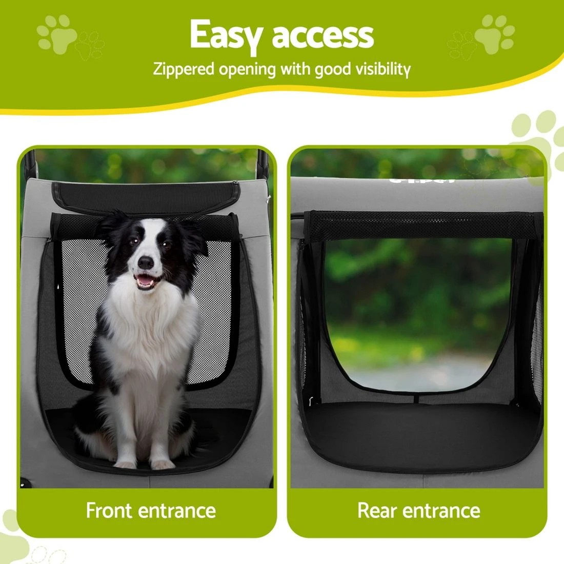 6 i.Pet Pet Stroller Dog Pram Large Carrier
 - black, 6 of 7