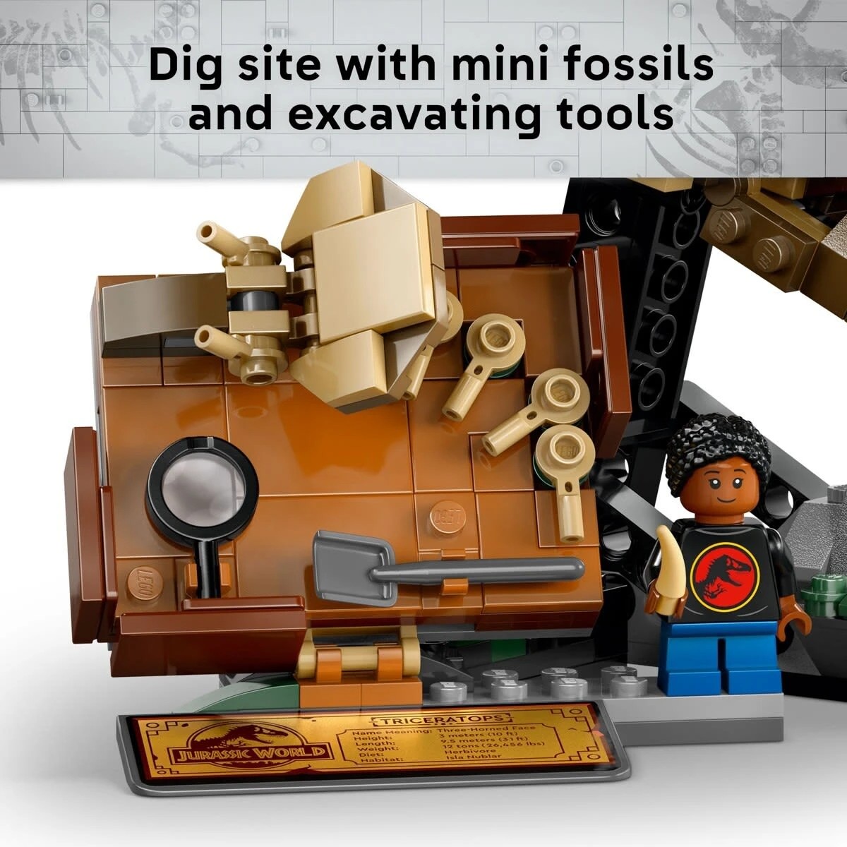 8 LEGO Jurassic World Dinosaur Fossils: Triceratops Skull 76969, 8 of 10