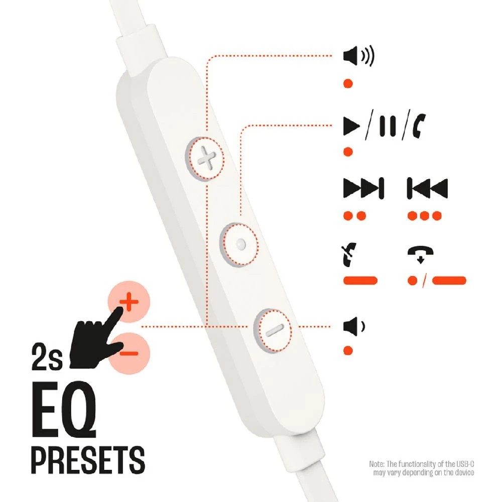 4 JBL Tune 310C USB-C In-Ear Headphones White, 4 of 6