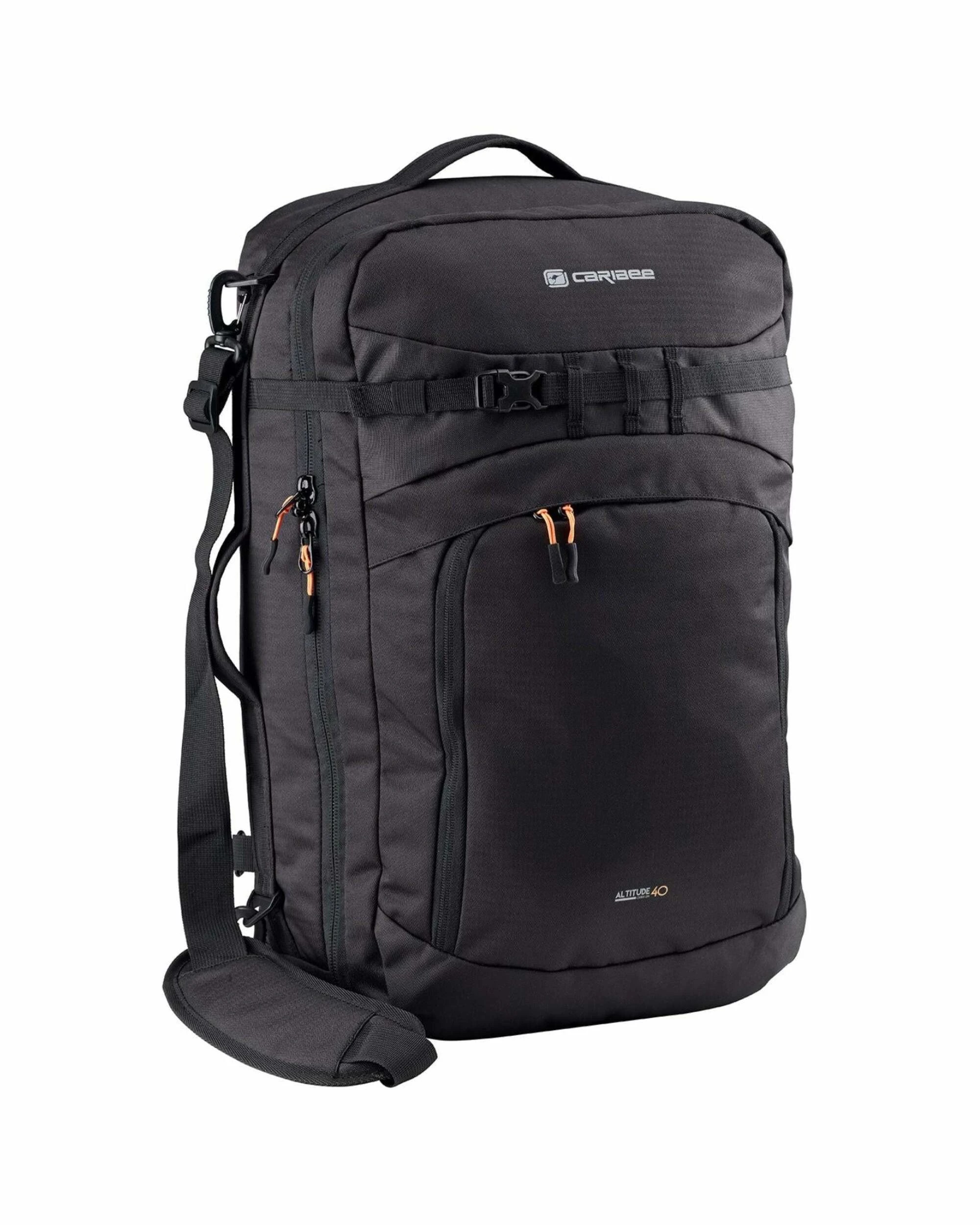 1 Caribee Altitude Carry-On Backpack Duffle - 40L - Black, 1 of 5