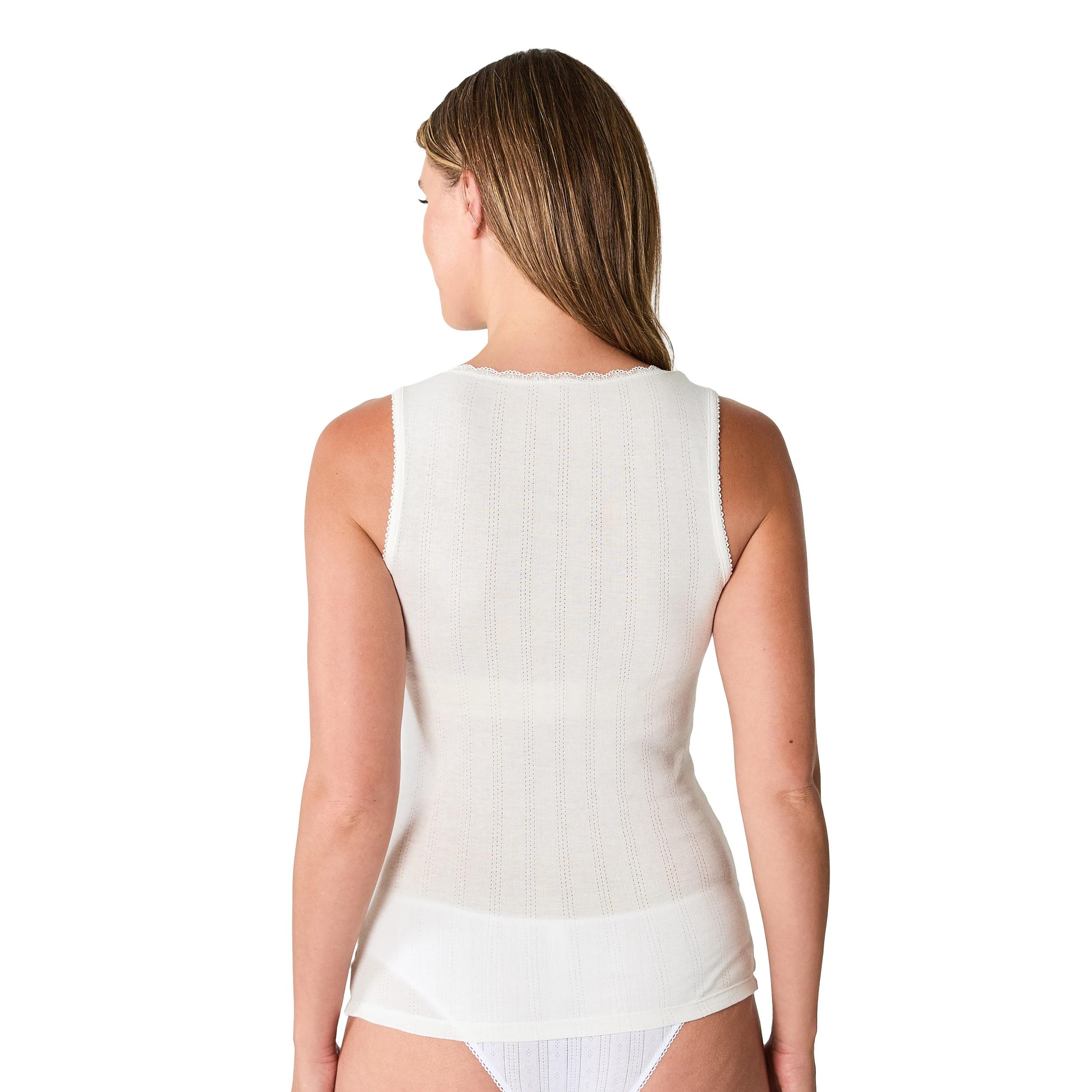 7 2 Pack Pointelle Thermal Vests Esw Sw, 7 of 10