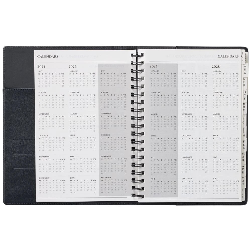 4 J.Burrows B5 Week to View Portfolio FY26/27 Diary Black, 4 of 7