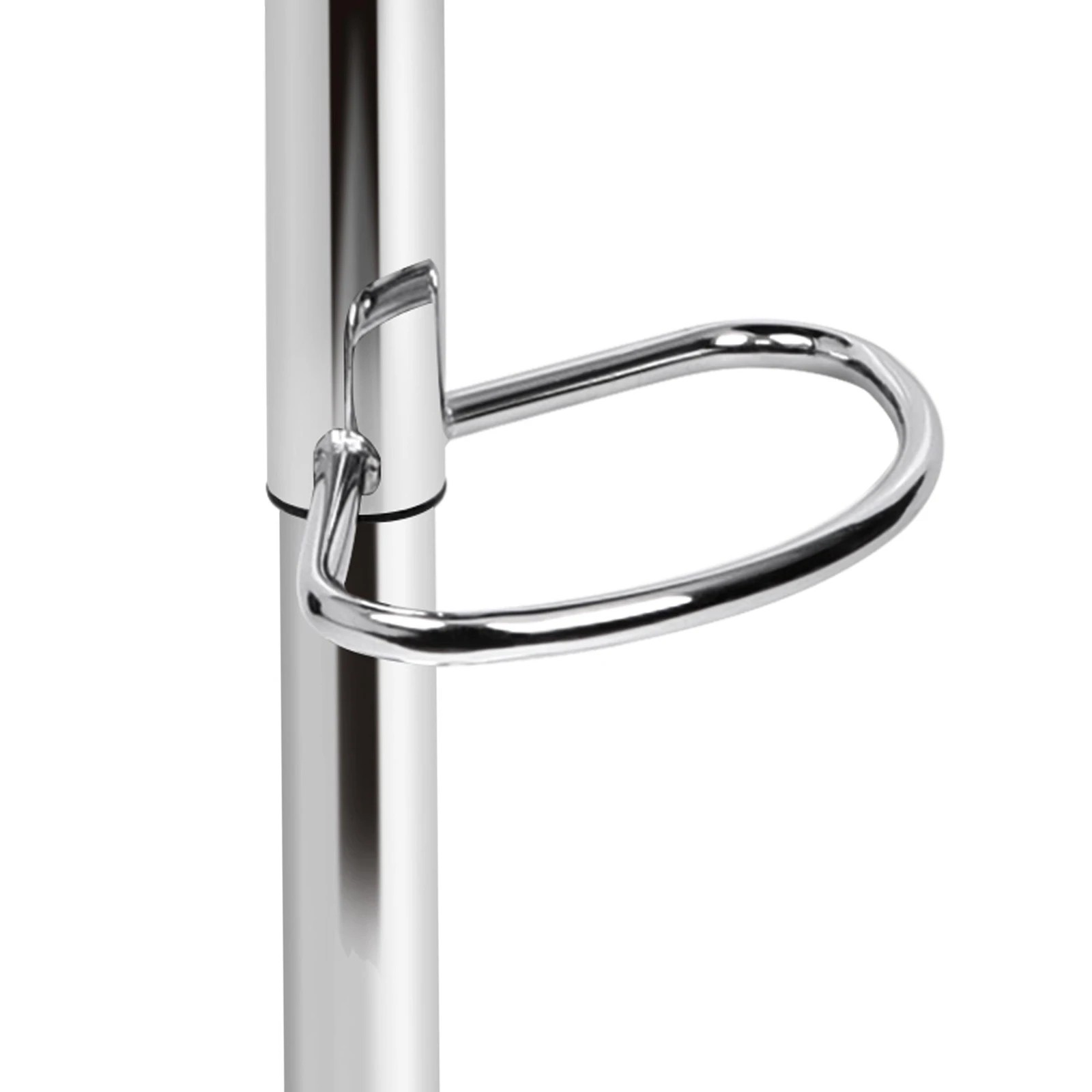 8 Alfordson 2x Bar Stool Kitchen Swivel Chair Wooden Leather Ramiro - White, 8 of 10