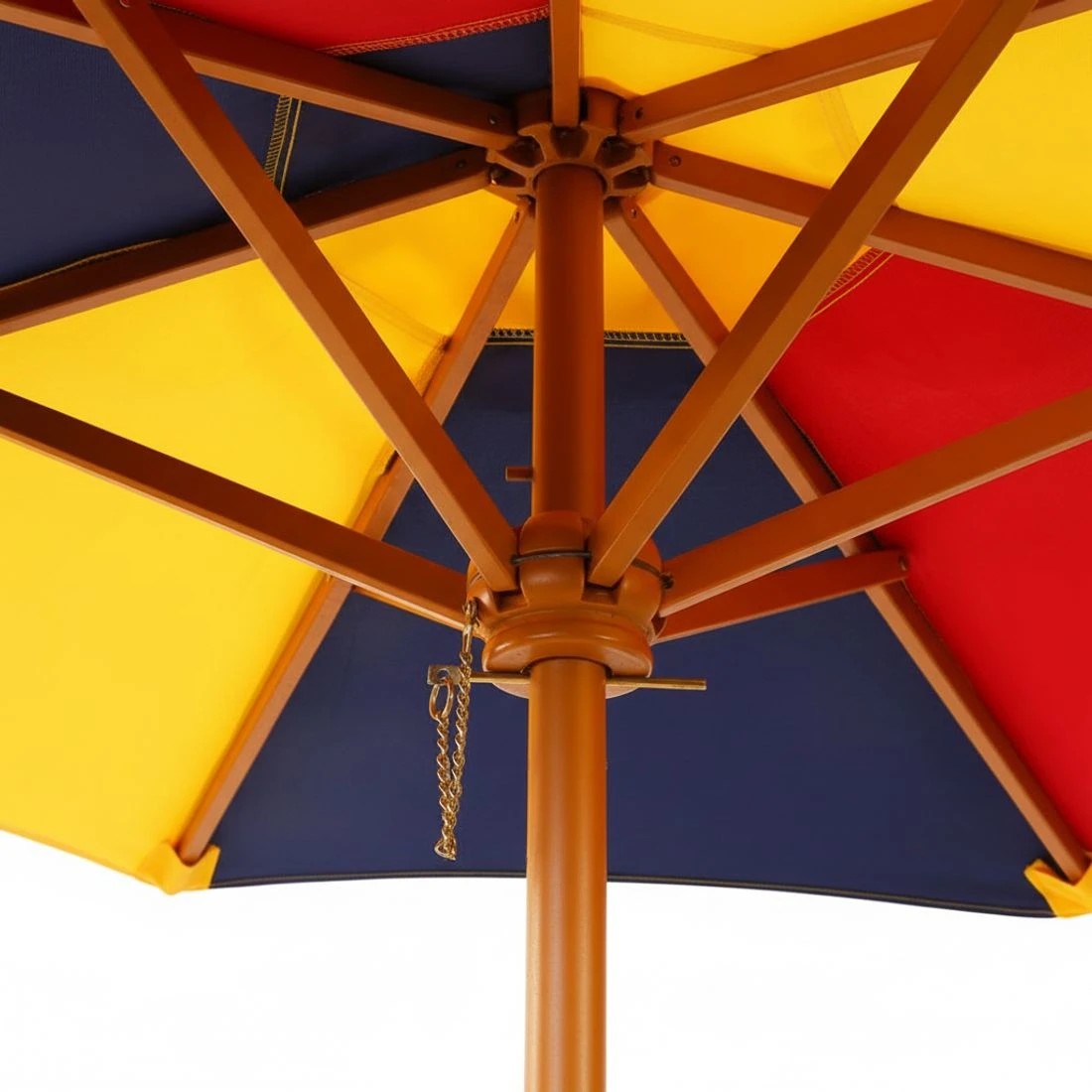 7 Keezi Kids Outdoor Table and Chairs Picnic Bench Set Umbrella Colourful - Multi, 7 of 8