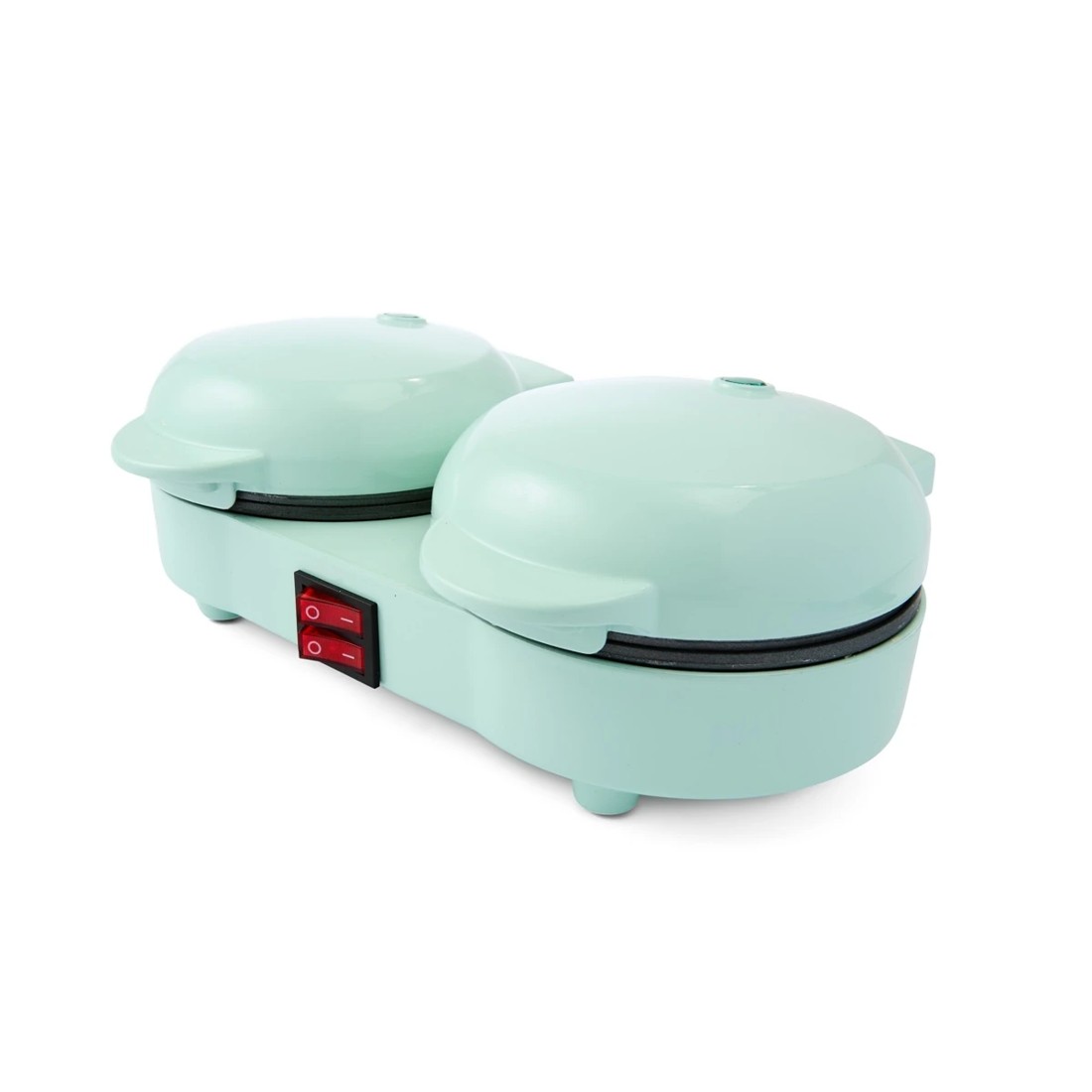 5 Double Waffle Maker - Green, 5 of 10