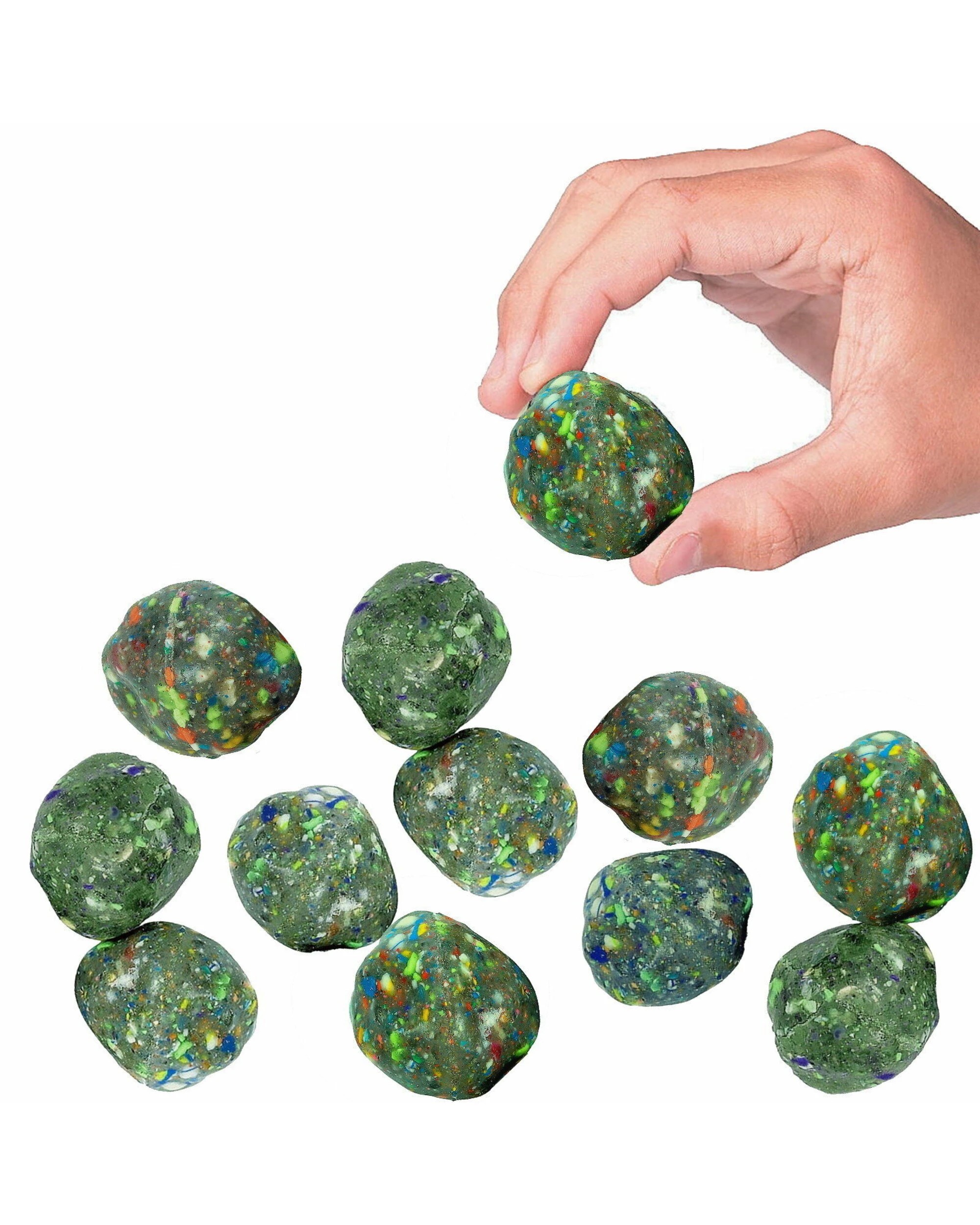 1 Partyrama Speckled Rock Bounce Balls Pack of 12, 1 of 1