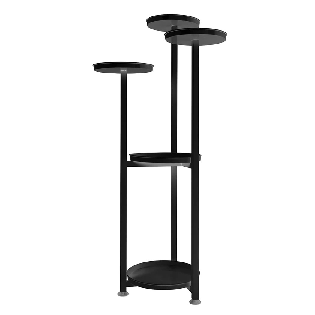 1 Levede L Size Metal Plant Stand - Black, 1 of 7