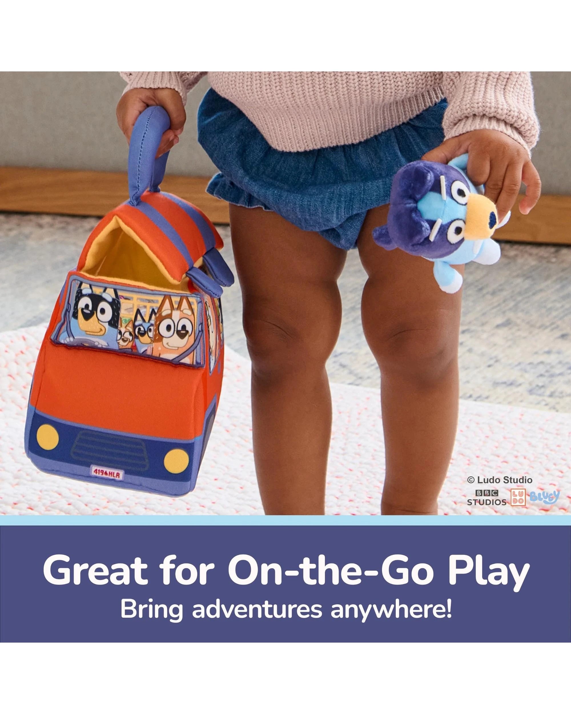 6 Gund Bluey Sensory Soft Plush Playset, 6 of 8