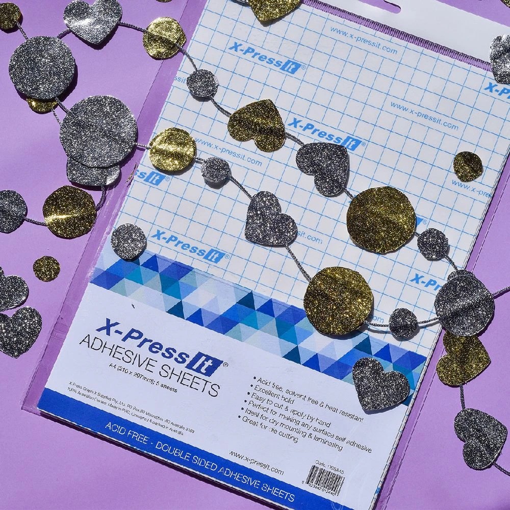 2 X-Press It A4 Double Sided Adhesive Sheet 5 Pack, 2 of 4