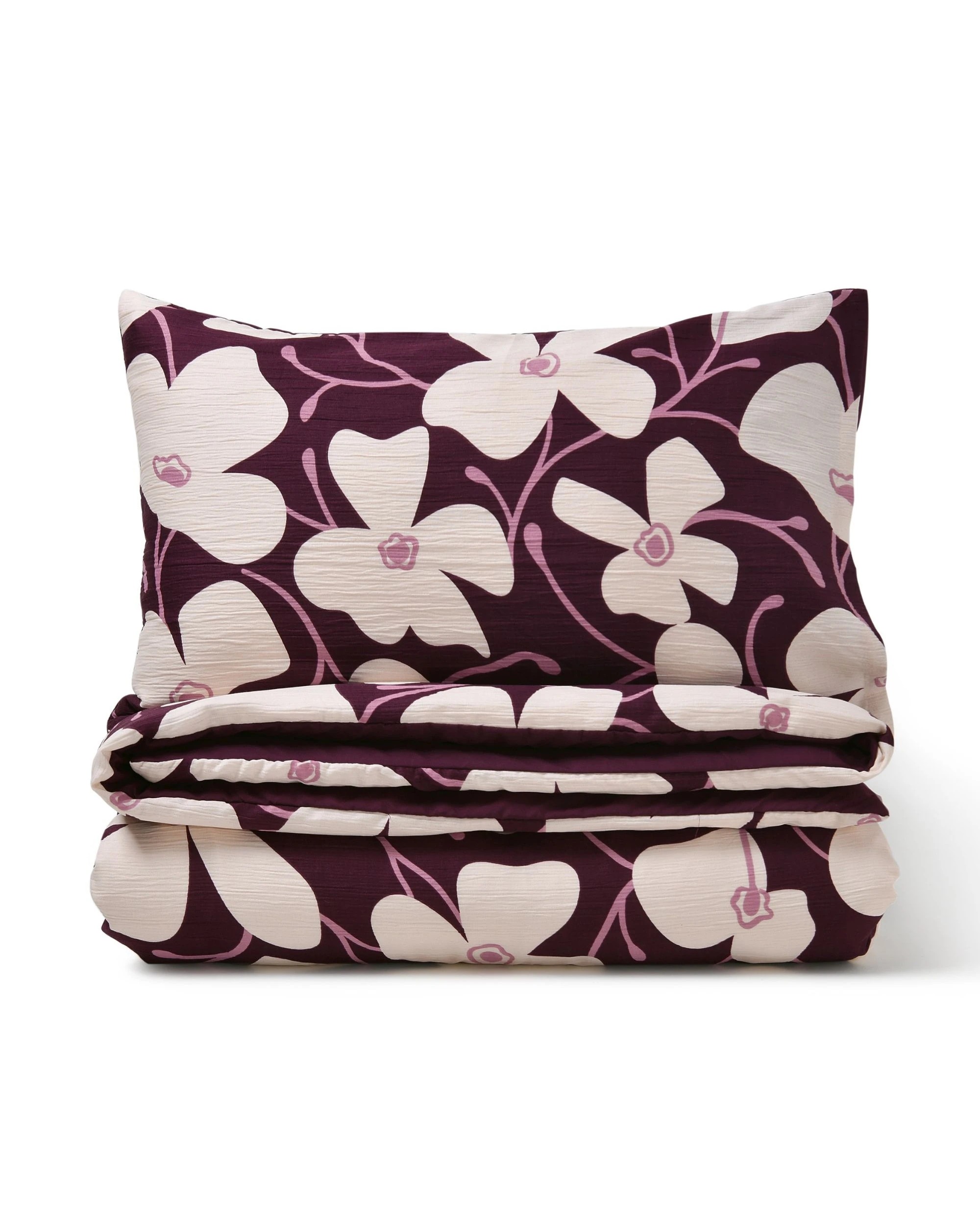 2 Dreamaker Ezra Floral Printed Quilt Cover Set - Double Bed - Cherry, 2 of 7