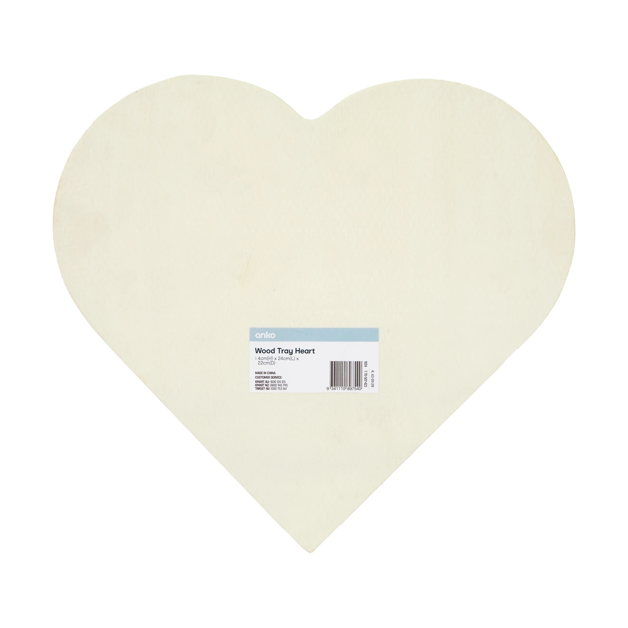 4 Wood Tray Heart, 4 of 4