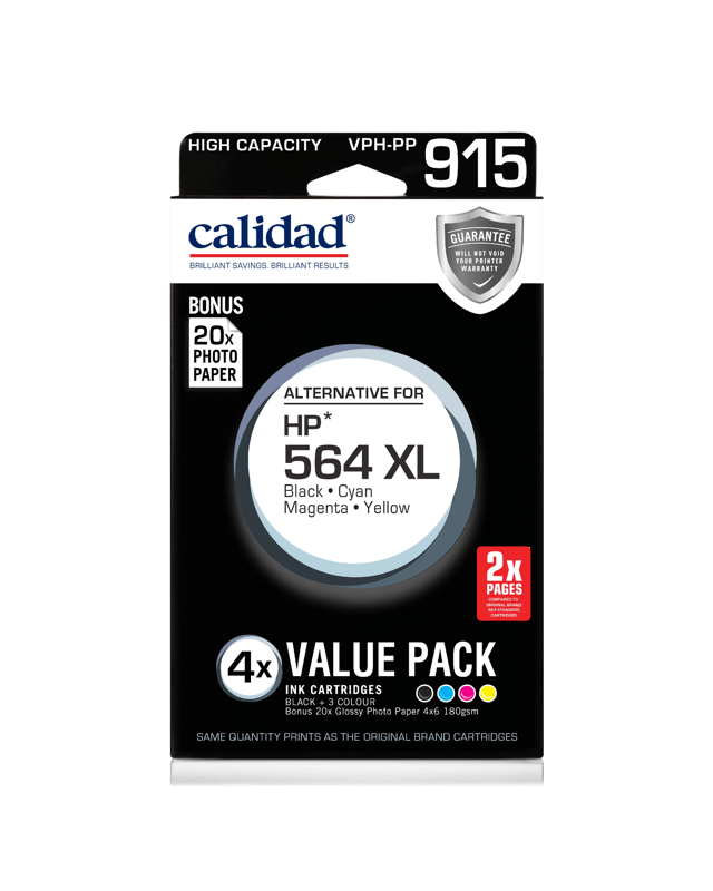 4 Pack Calidad High Capacity VPH-PP 915 Ink Cartri