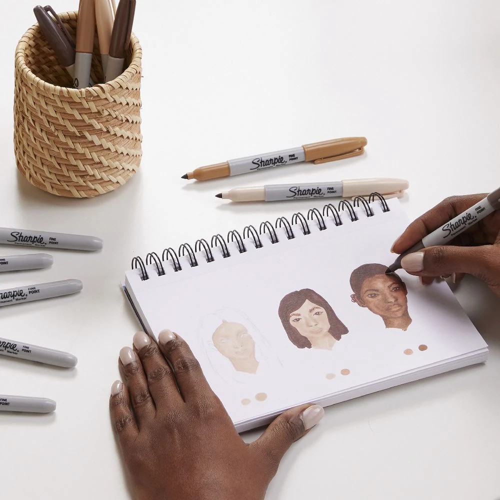 5 Sharpie Fine Permanent Markers Portrait Colours 12 Pack, 5 of 10