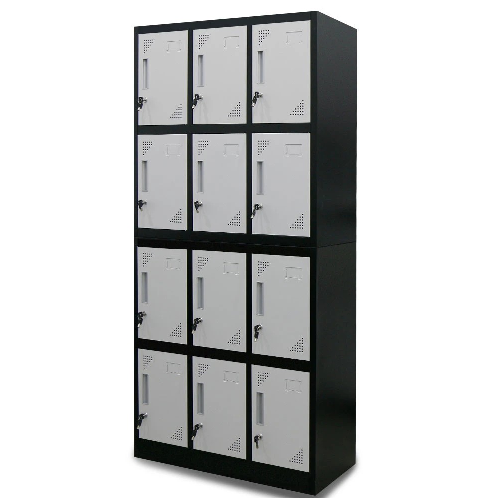 1 Fortia 12-Door Locker Cabinet Metal Gym Storage - Multi, 1 of 1
