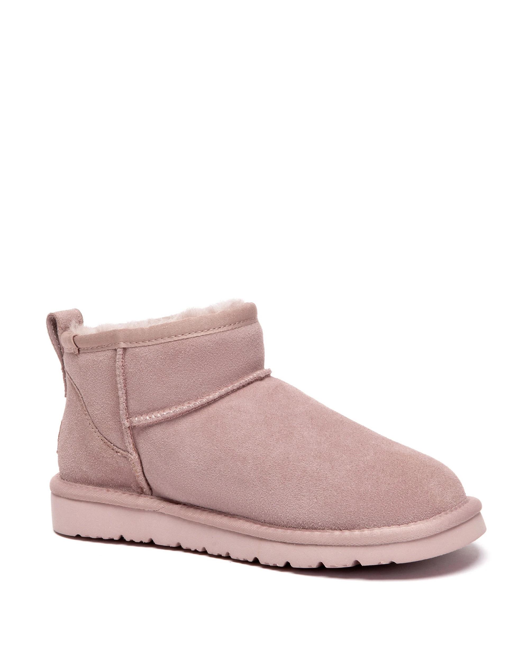 2 Australian Shepherd UGG Unisex Julia Cow Suede Boots DAWN PINK, 2 of 5