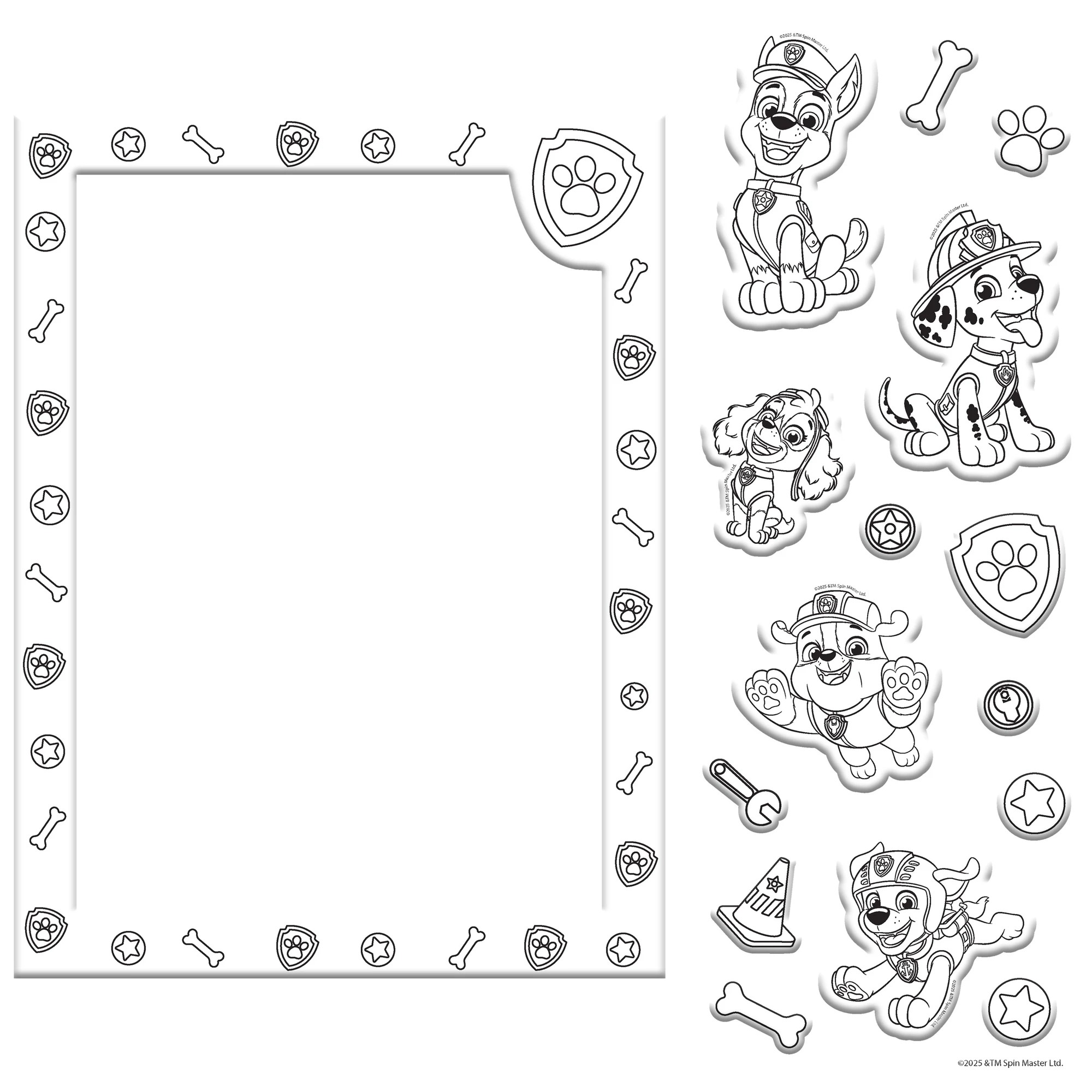 2 Nickelodeon Kaleidoscope PAW Patrol Colour-Me Magnets + Colouring Book, 2 of 6