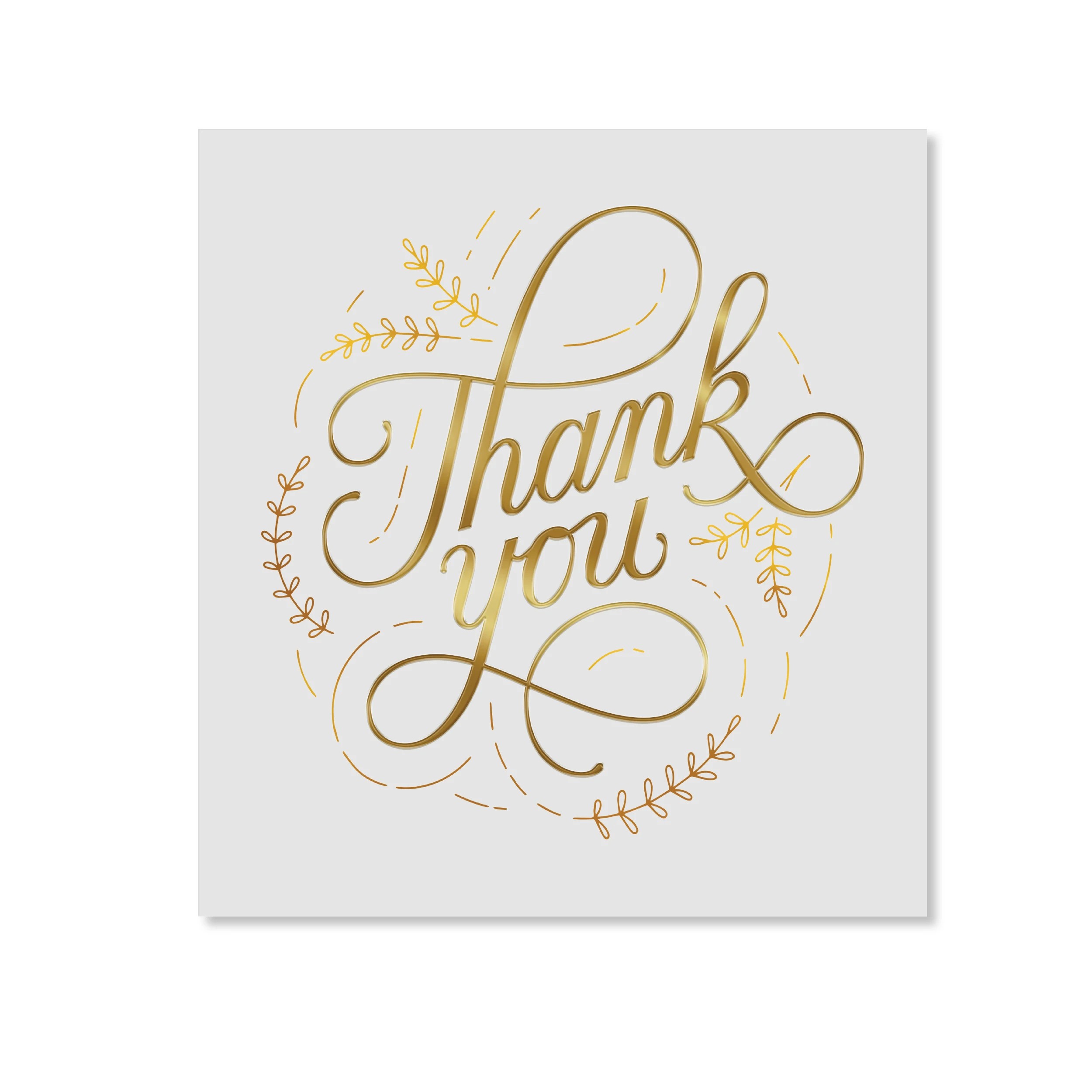 3 Hallmark Thank You Card - Gold, 3 of 3