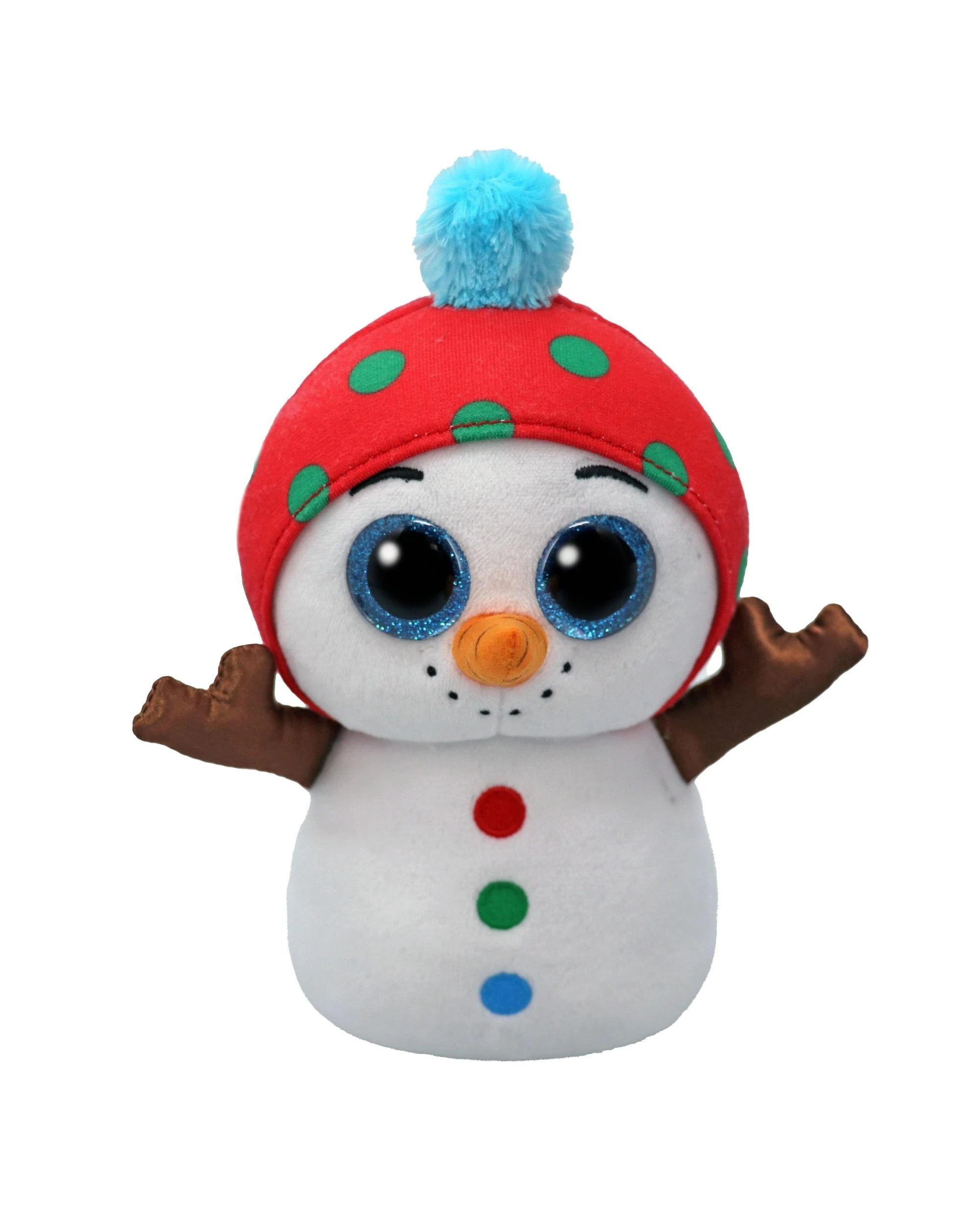 1 TY Beanie Boos Regular Dave the Christmas Snowman Plush - White, 1 of 1