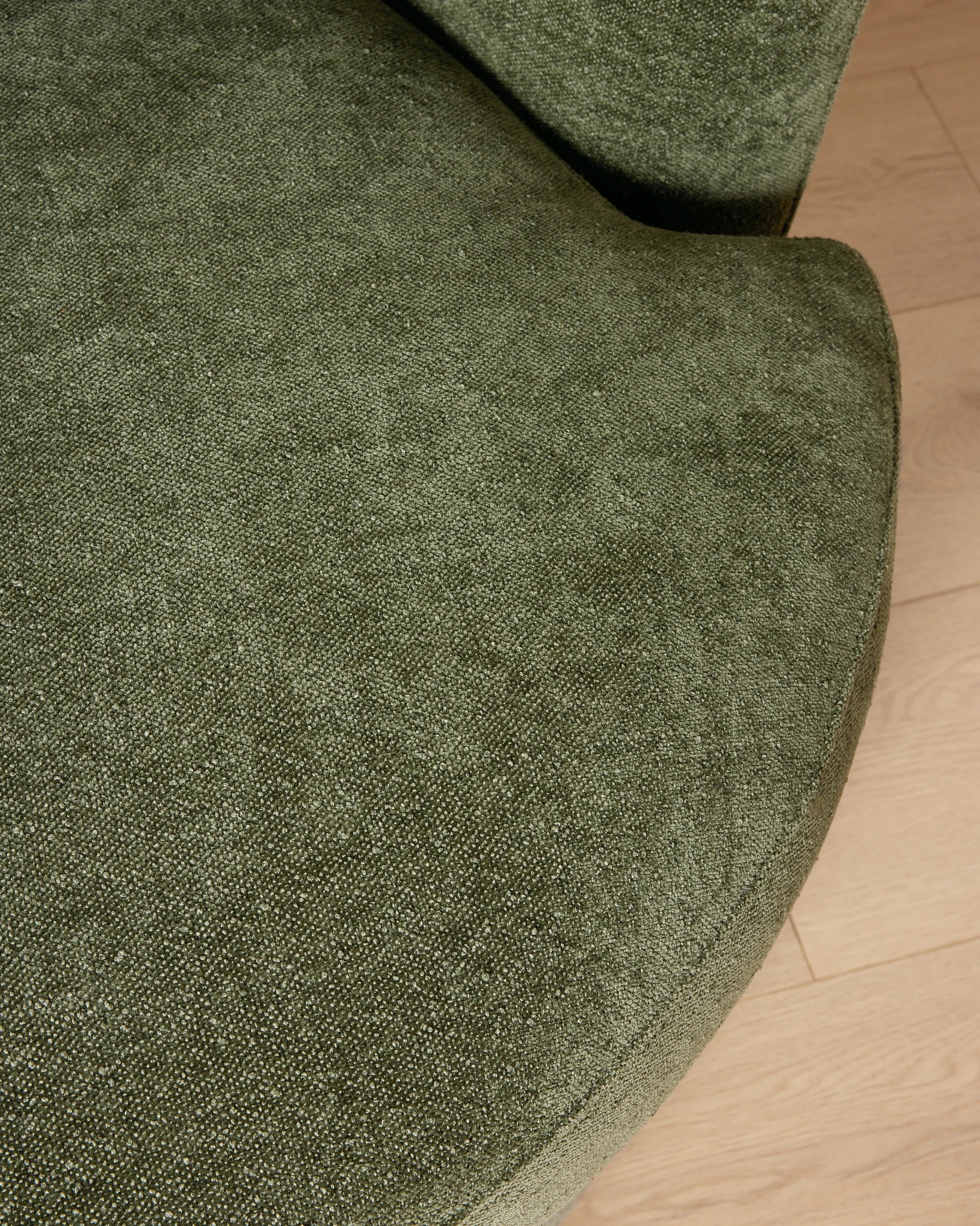 7 Chenille Swivel Chair - Green, 7 of 9