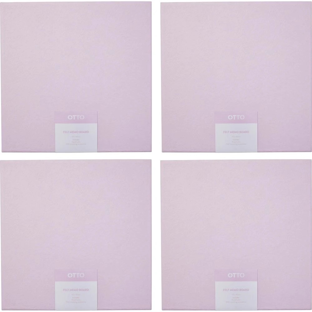 2 Otto Memo Feltboard 430 x 430 Pink, 2 of 6