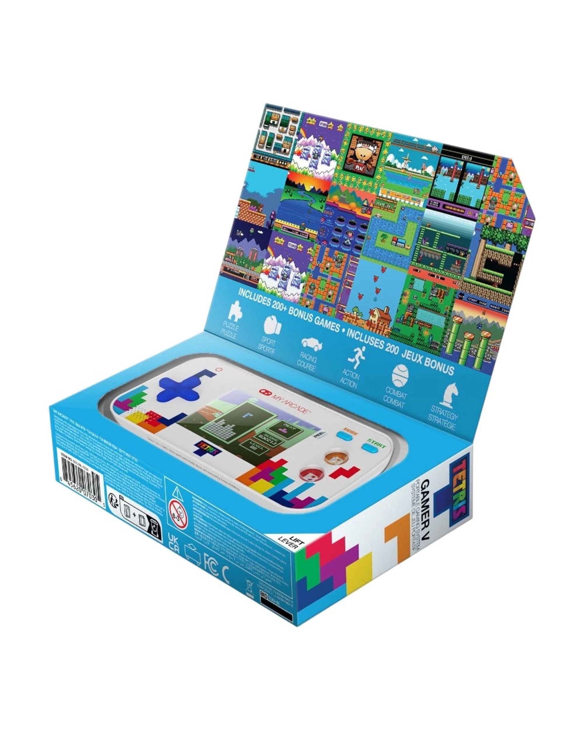 3 My Arcade Tetris Gamer V Portable Gaming System with 201 Games, 3 of 8