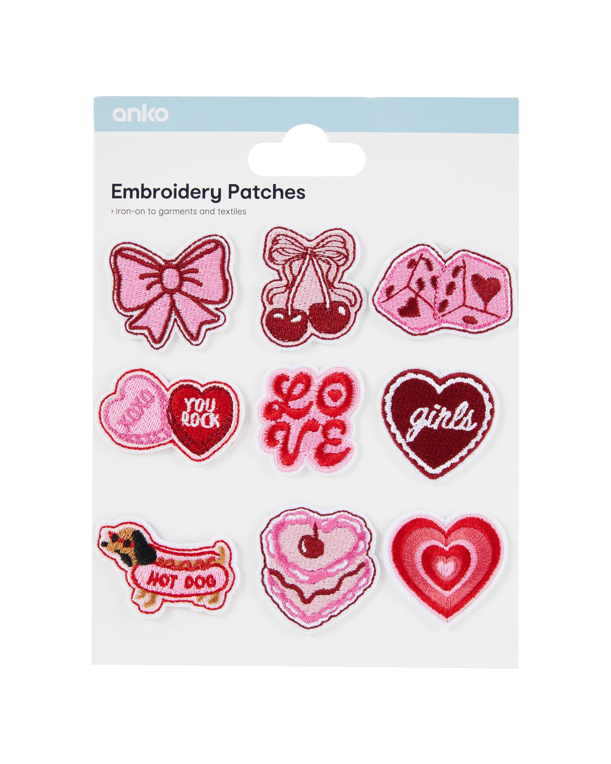 1 Embroidery Patches - Love, 1 of 3