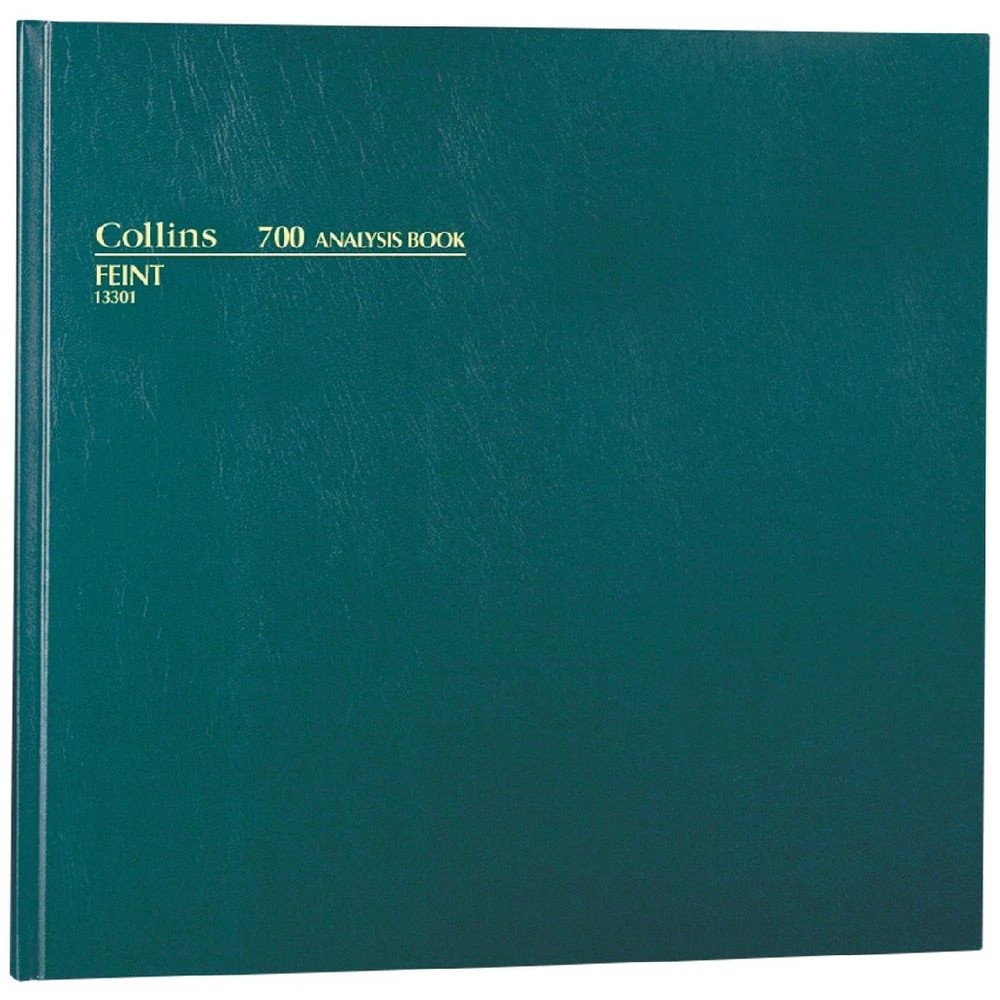 1 Collins 700 Analysis Book Ruled Green, 1 of 2