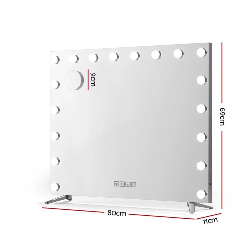 2 Embellir tooth Makeup Mirror 80x65cm Hollywood Vanity with LED Light Wall - Multi, 2 of 6