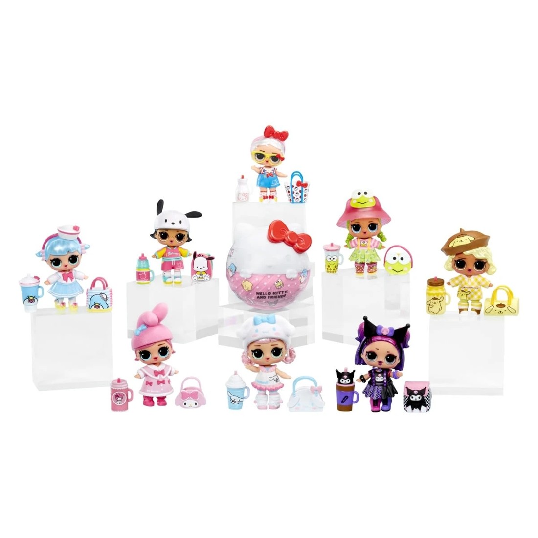 6 L.O.L. Surprise! Loves Hello Kitty & Friends Tots Core Characters - Assorted, 6 of 6