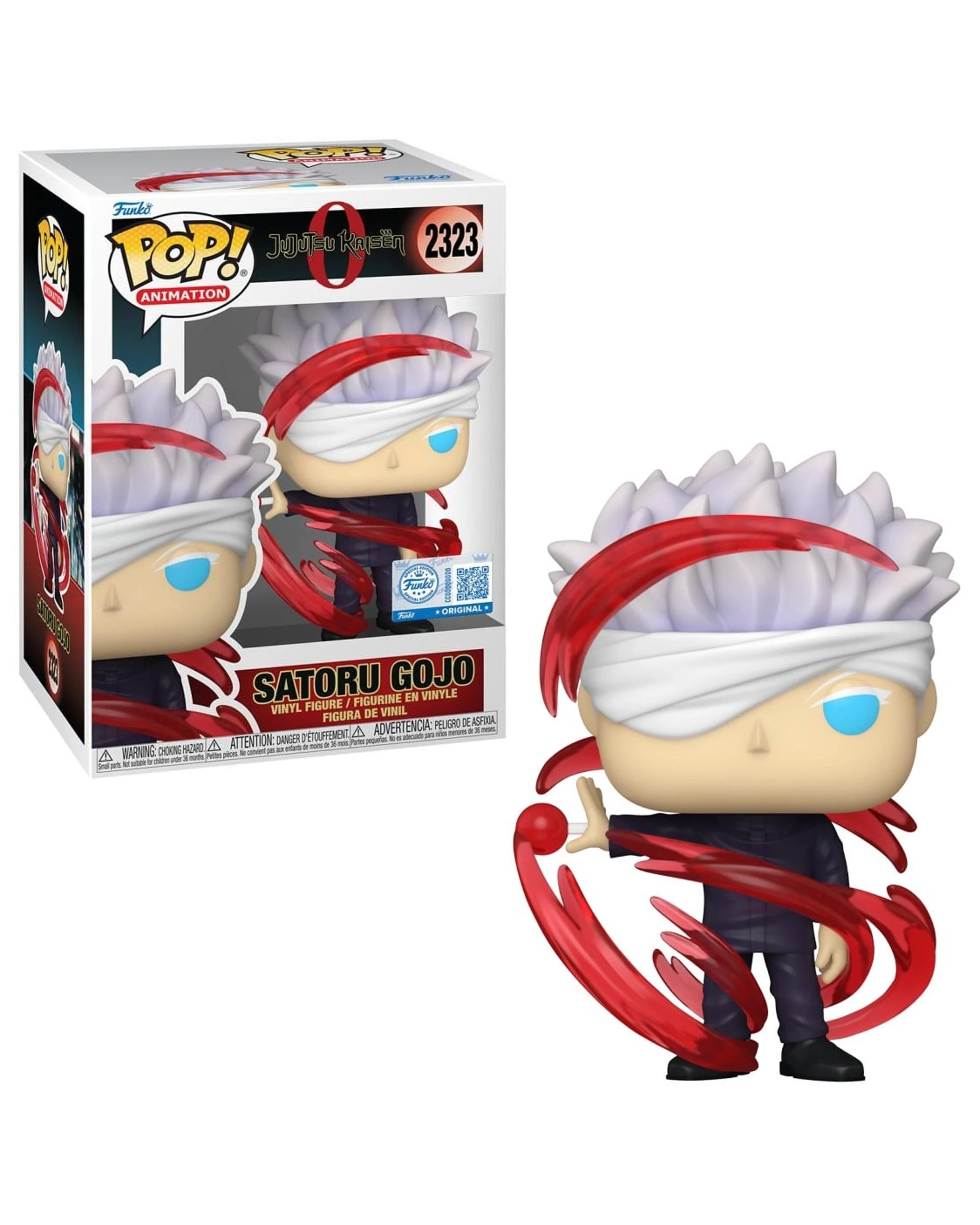 1 Jujutsu Kaisen 0 Satoru Gojo - Red Energy -  Funko POP! Vinyl, 1 of 3
