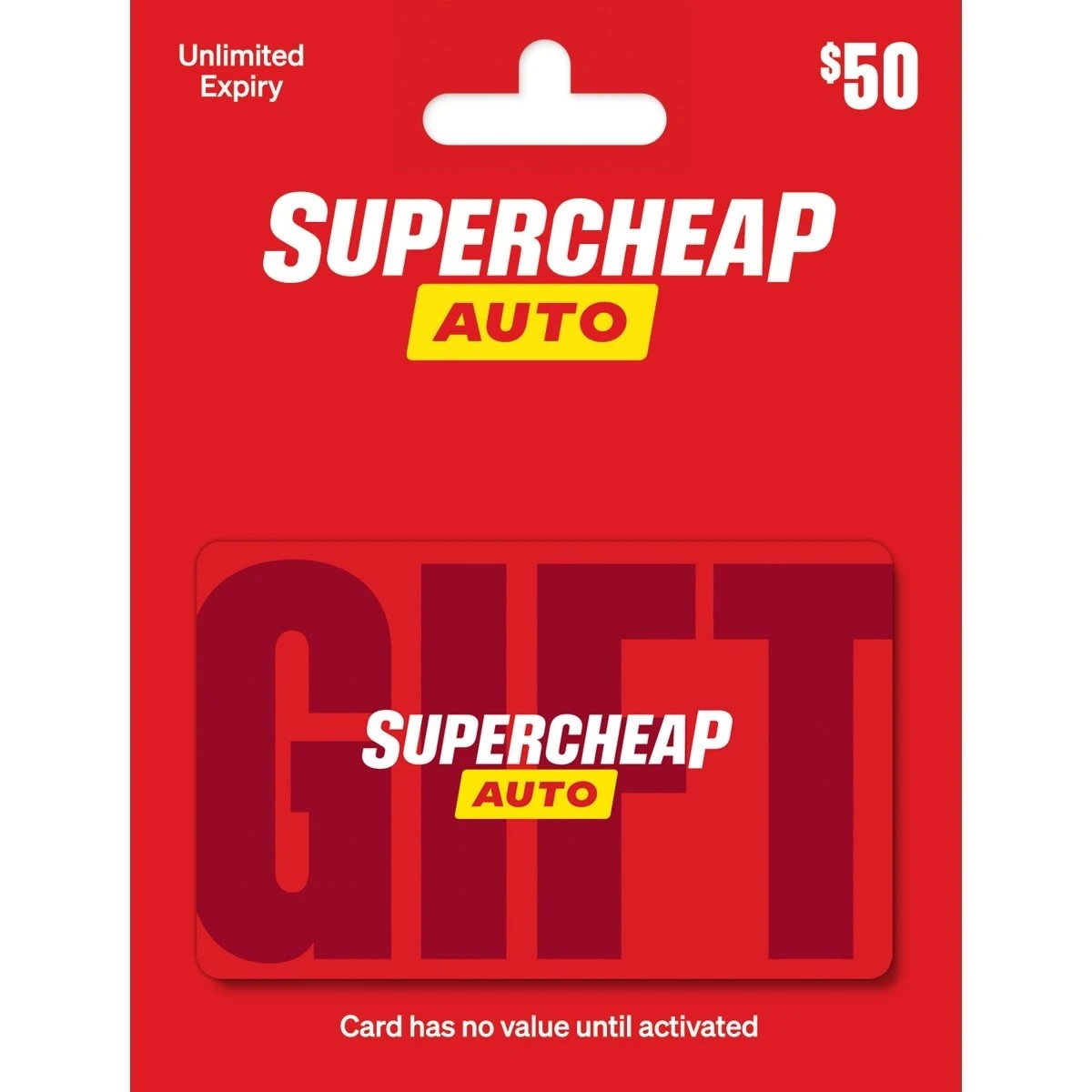 1 Supercheap Auto $50 Gift Card