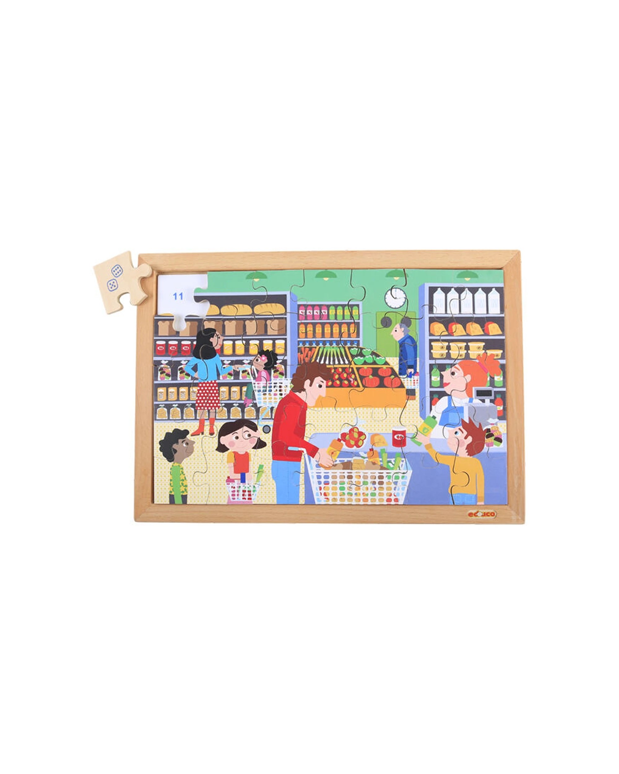 3 Educo Math Puzzles Quantities Up To 12 Number Puzzles Kids 3Y Learning Toys - Multi, 3 of 3