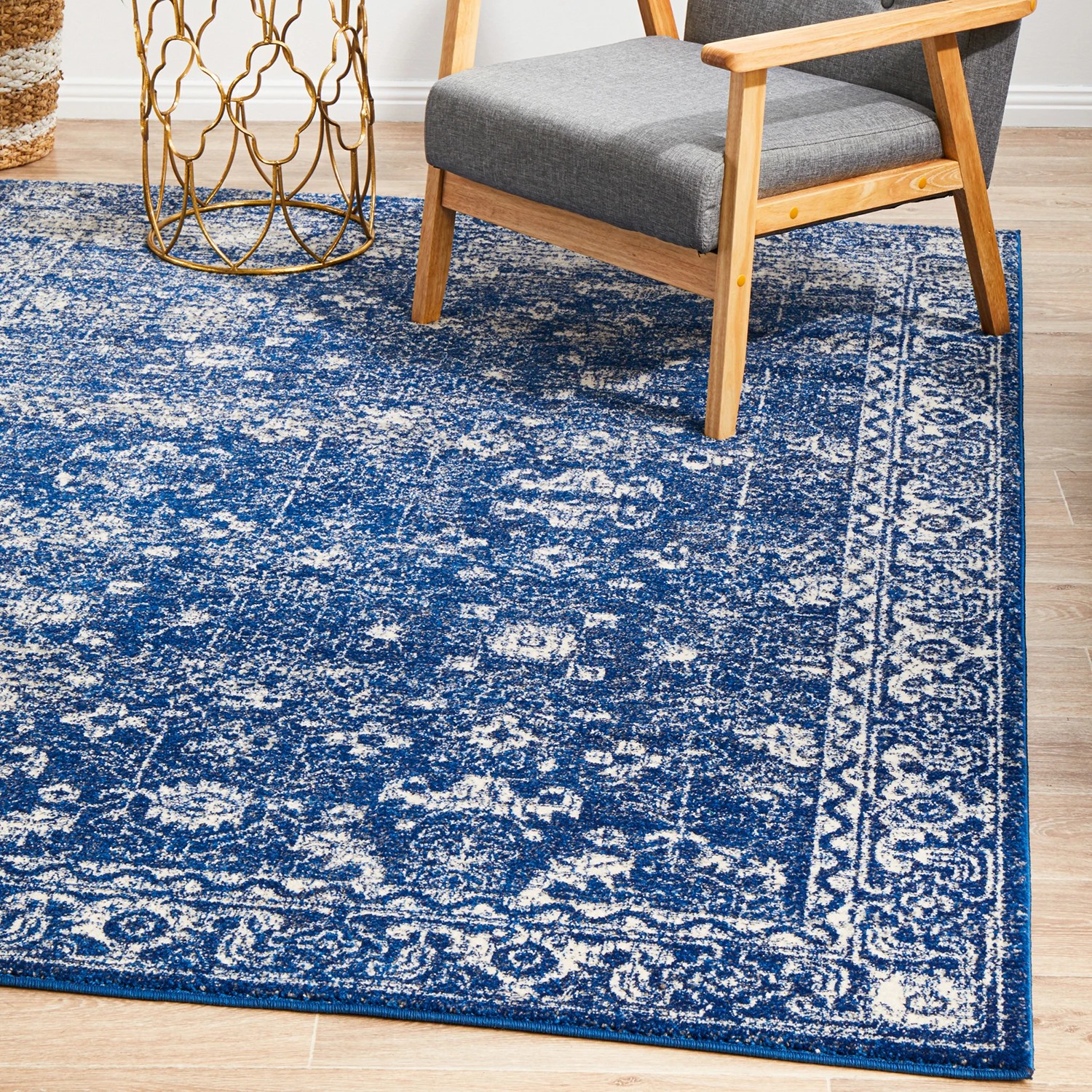 3 Common Ground Rugs Encore 252 290x200cm - Large Pet Friendly Floor Rug - Blue, 3 of 7