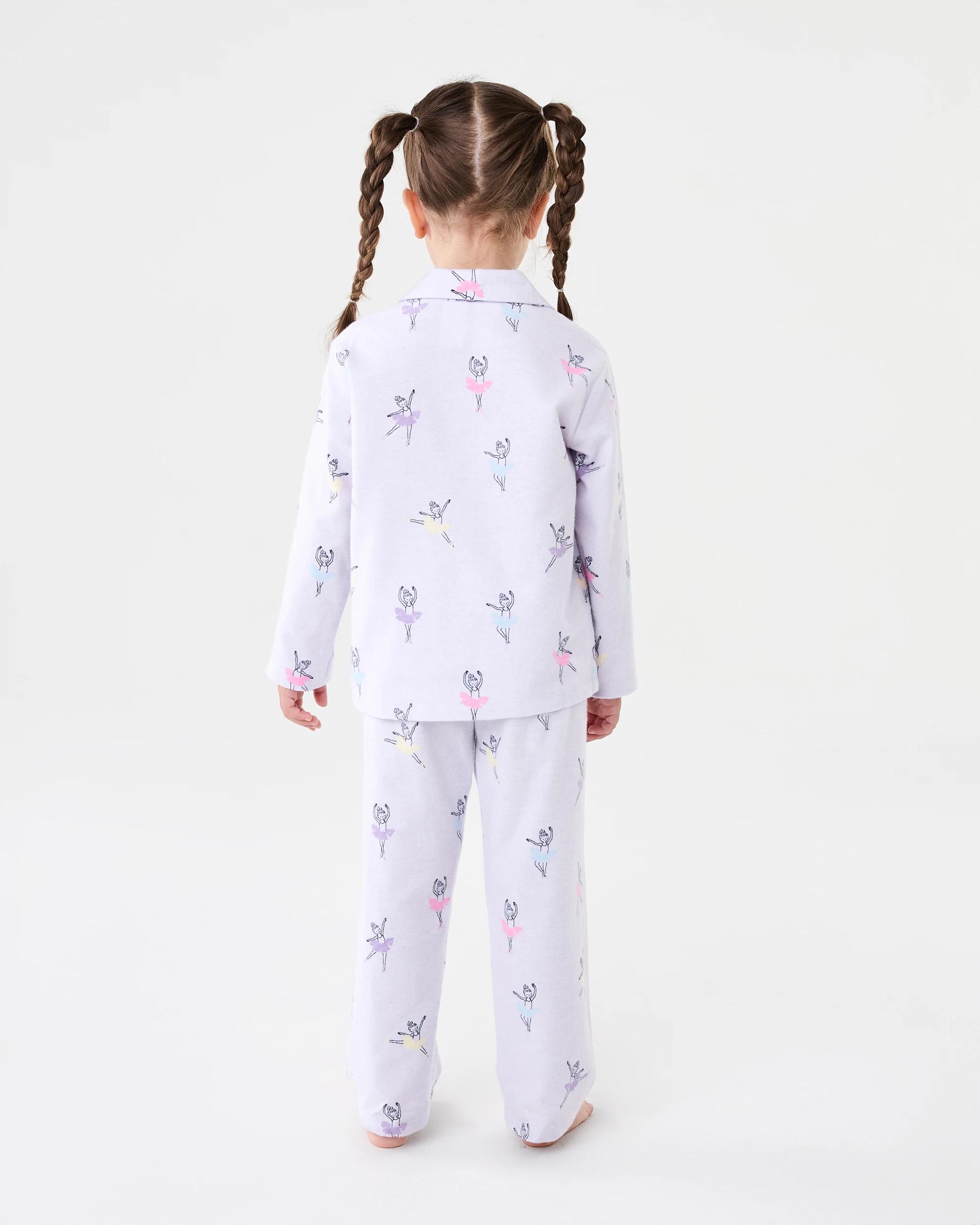 2 Flannel Pyjama Set Pur Ballet, 2 of 9