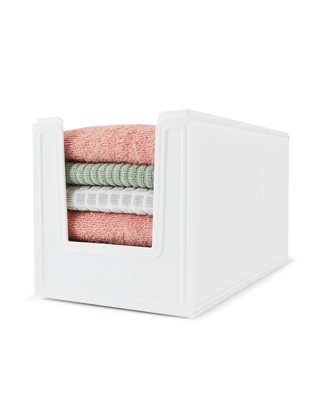 2 15L Modular Open Front Stackable Bin - White, 2 of 10