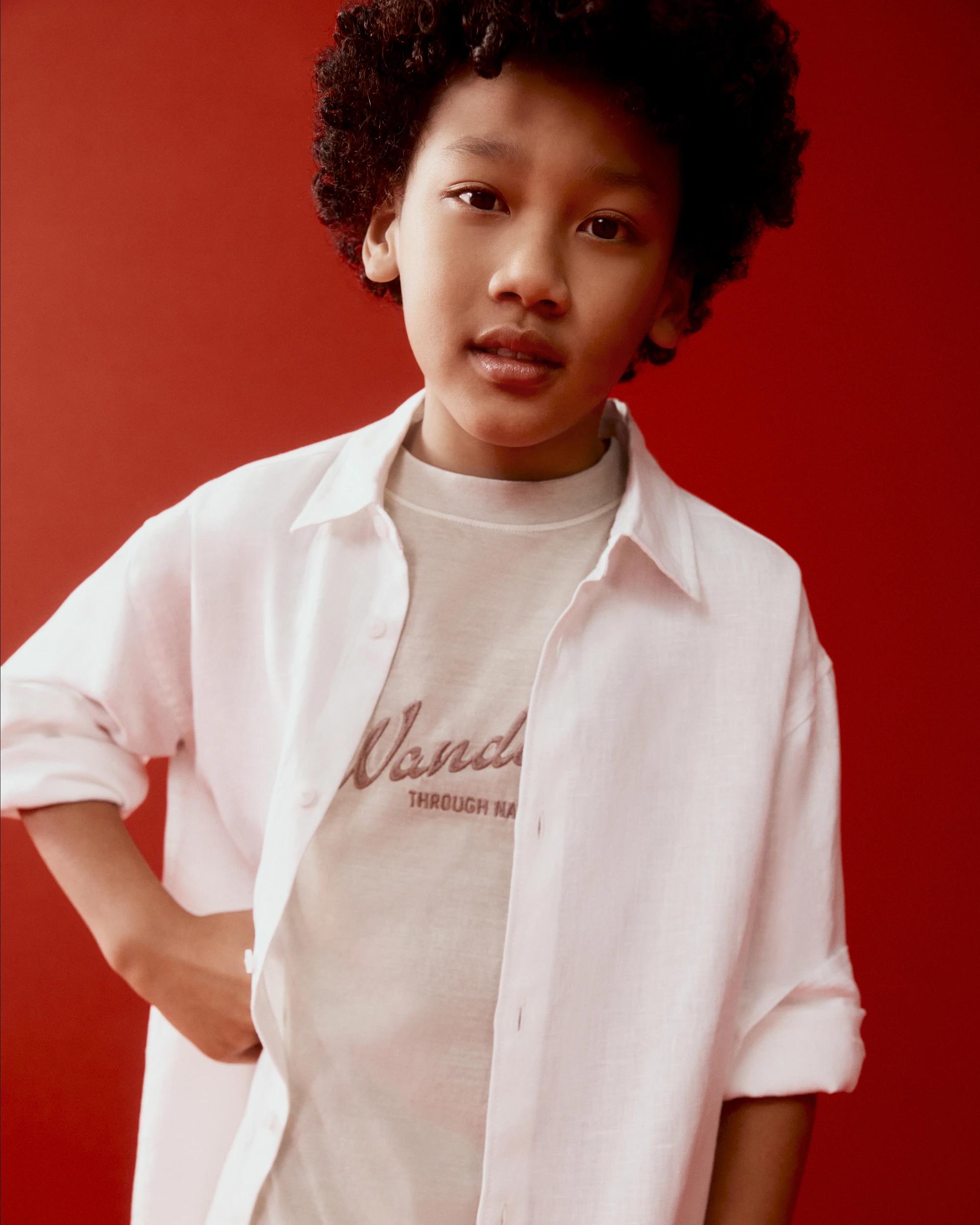 7 Target European Linen Long Sleeve Shirt WHITE, 7 of 7