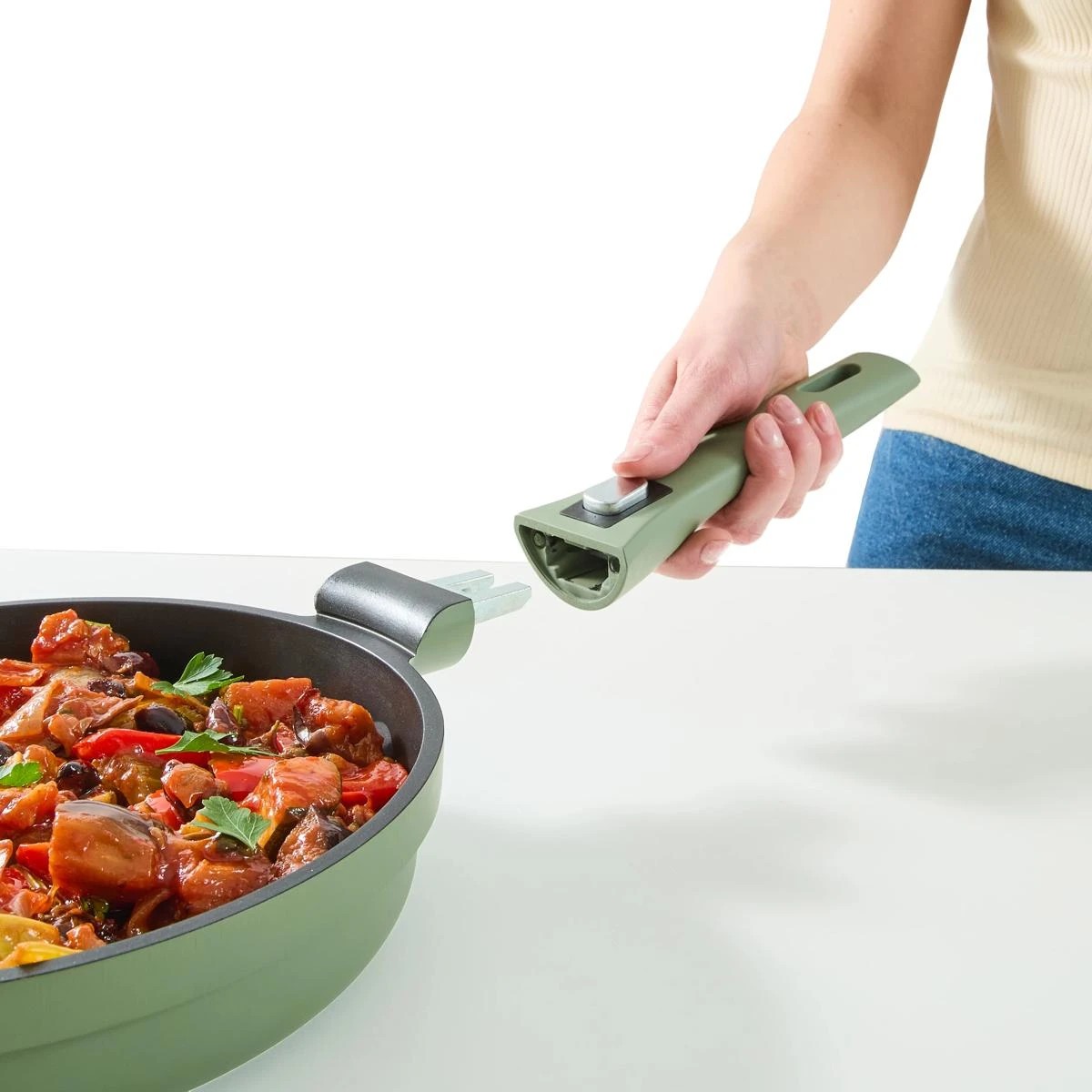 3 3 Piece Cast Aluminium Cookware Set - Green, 3 of 10