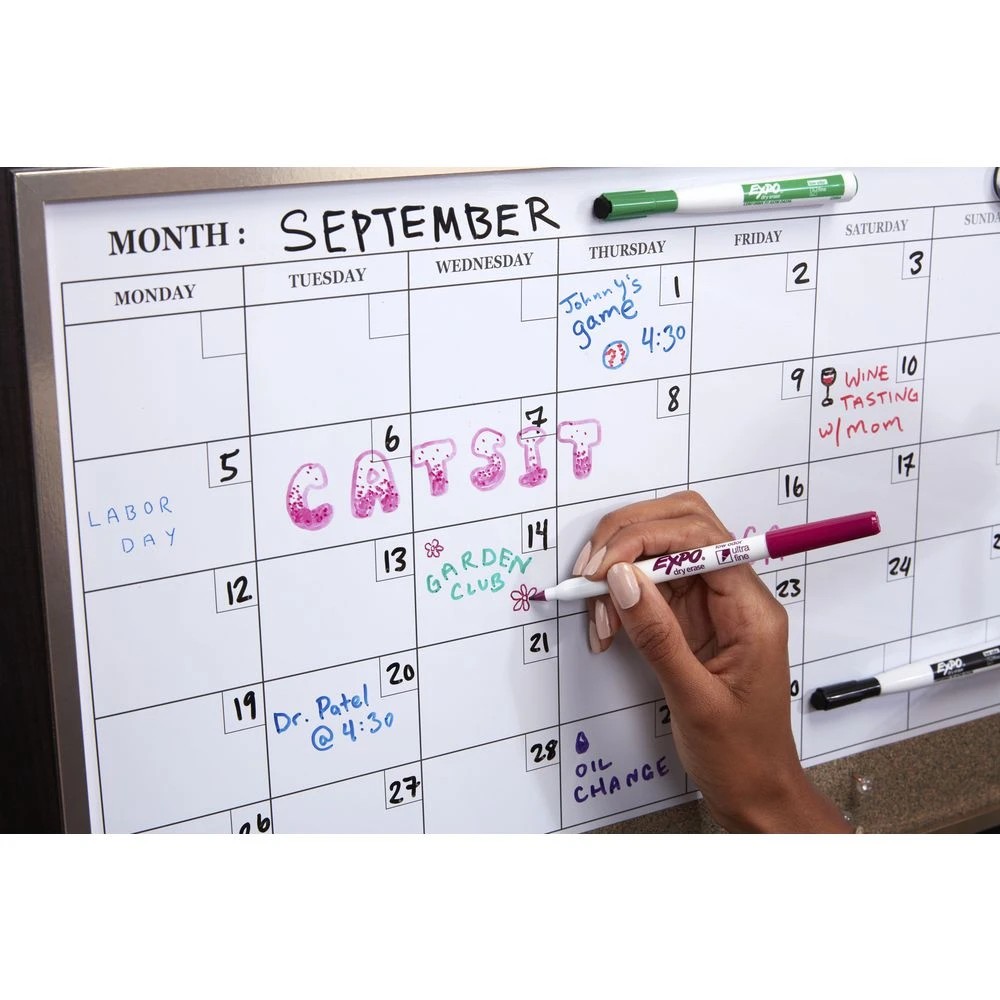 6 Expo Whiteboard Markers Ultra Fine Assorted 8 Pack, 6 of 8