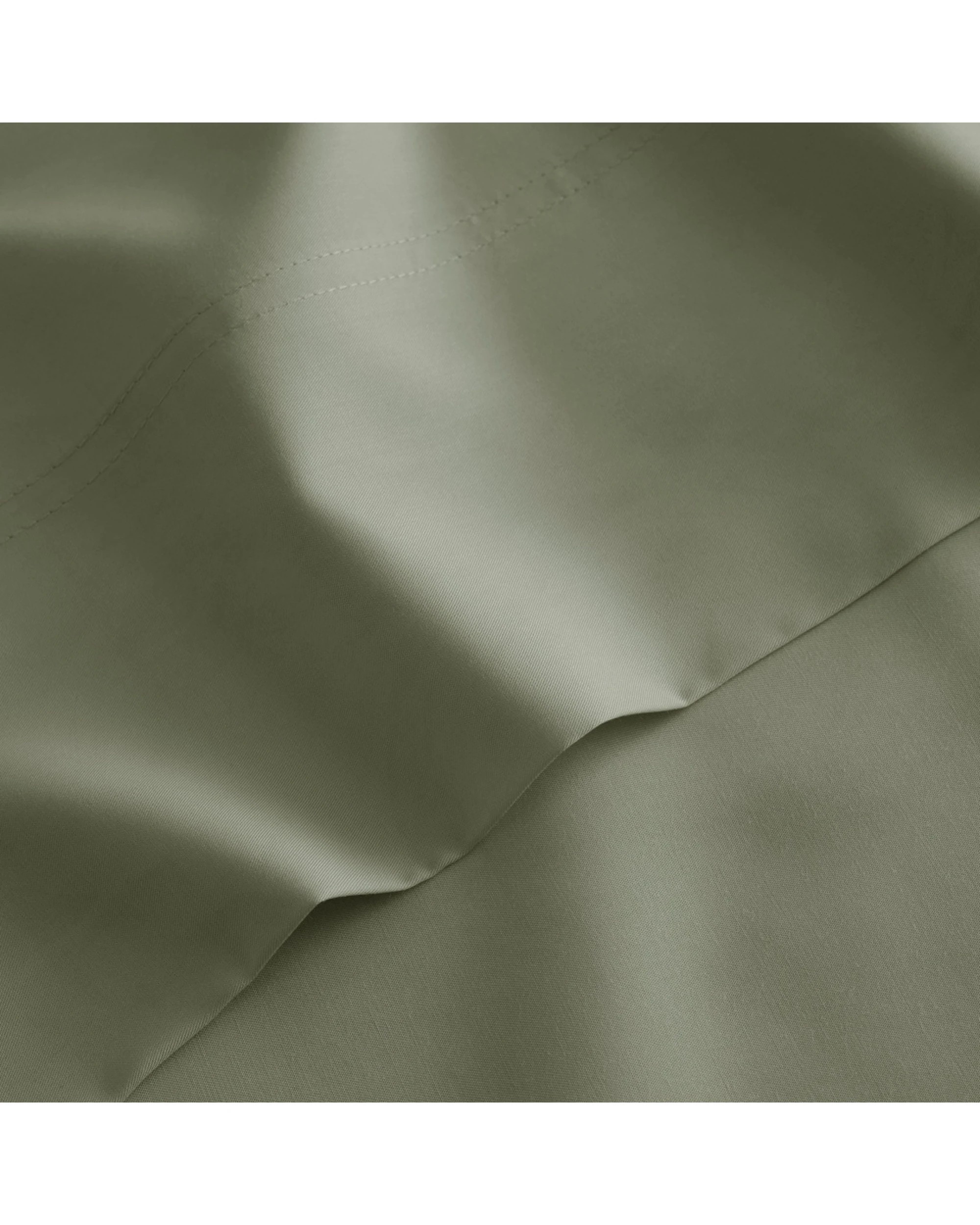 3 Bedding co Organic Bamboo Sheet Set Soft 350TC Sage - King Single Bed - Green, 3 of 6