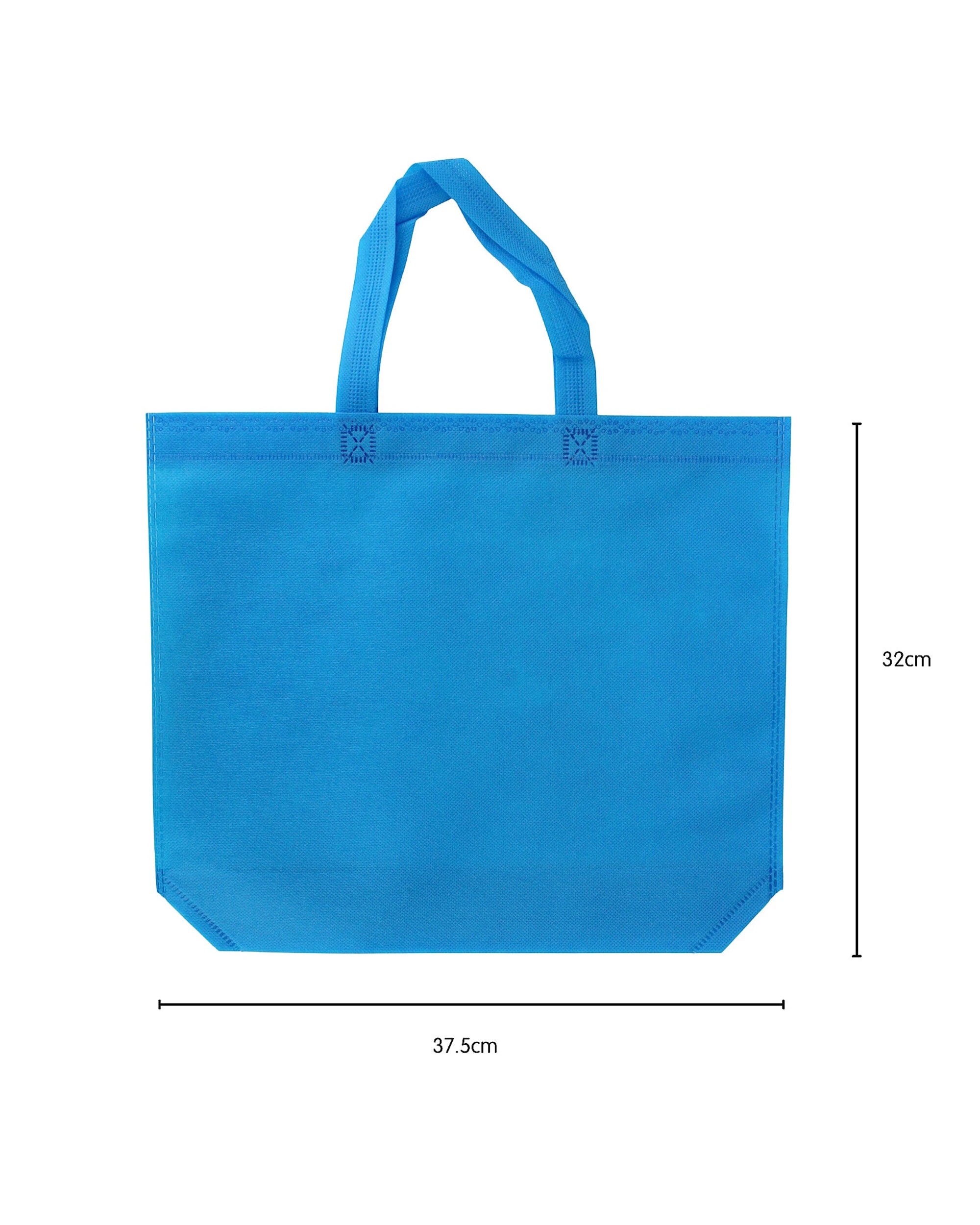 2 Partyrama Tote Bags Medium Pack of 12 - Blue, 2 of 3