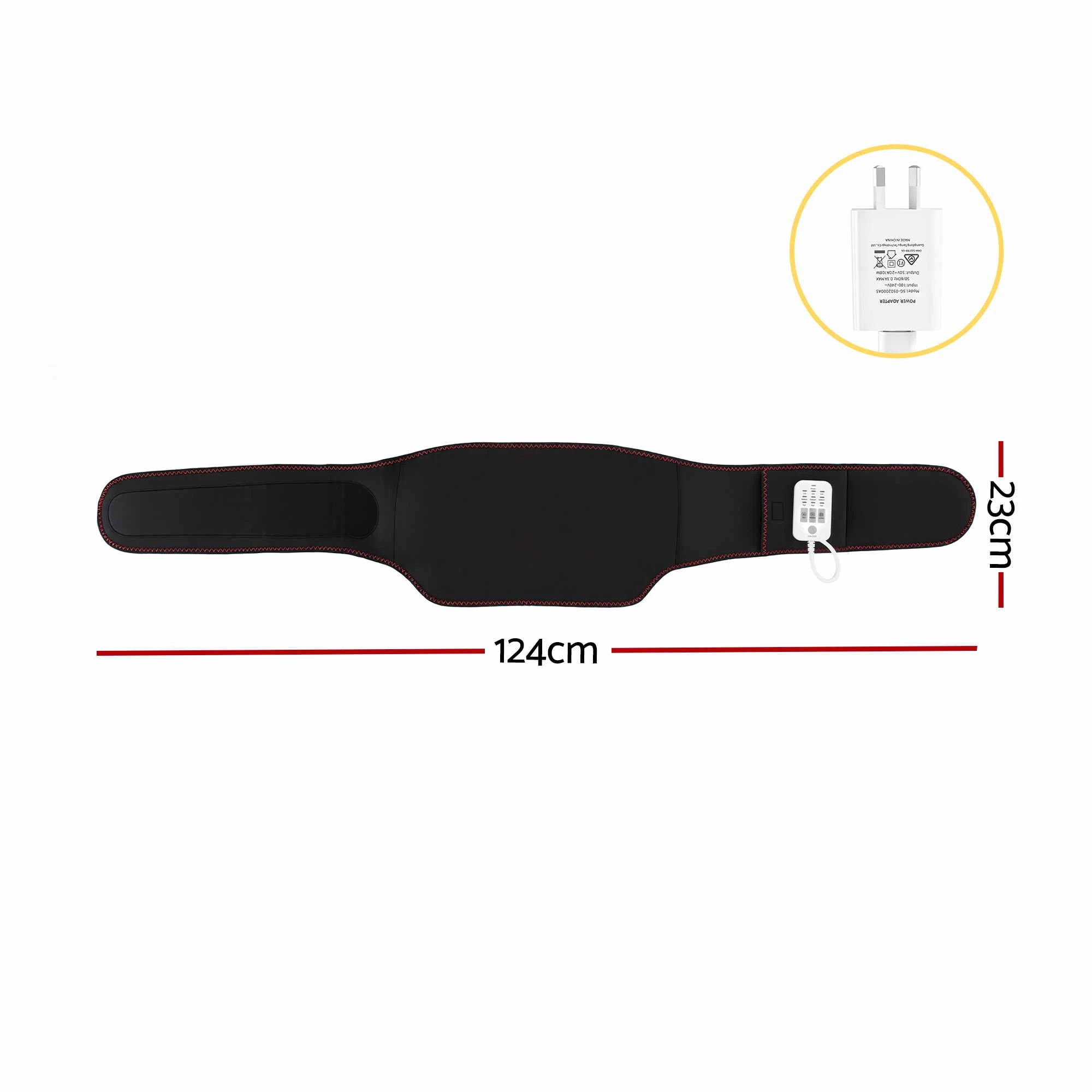 2 Livemor Back Massager for Sciatica Relief, Airbag Traction and Heat Lumbar Support Belt - Black, 2 of 9