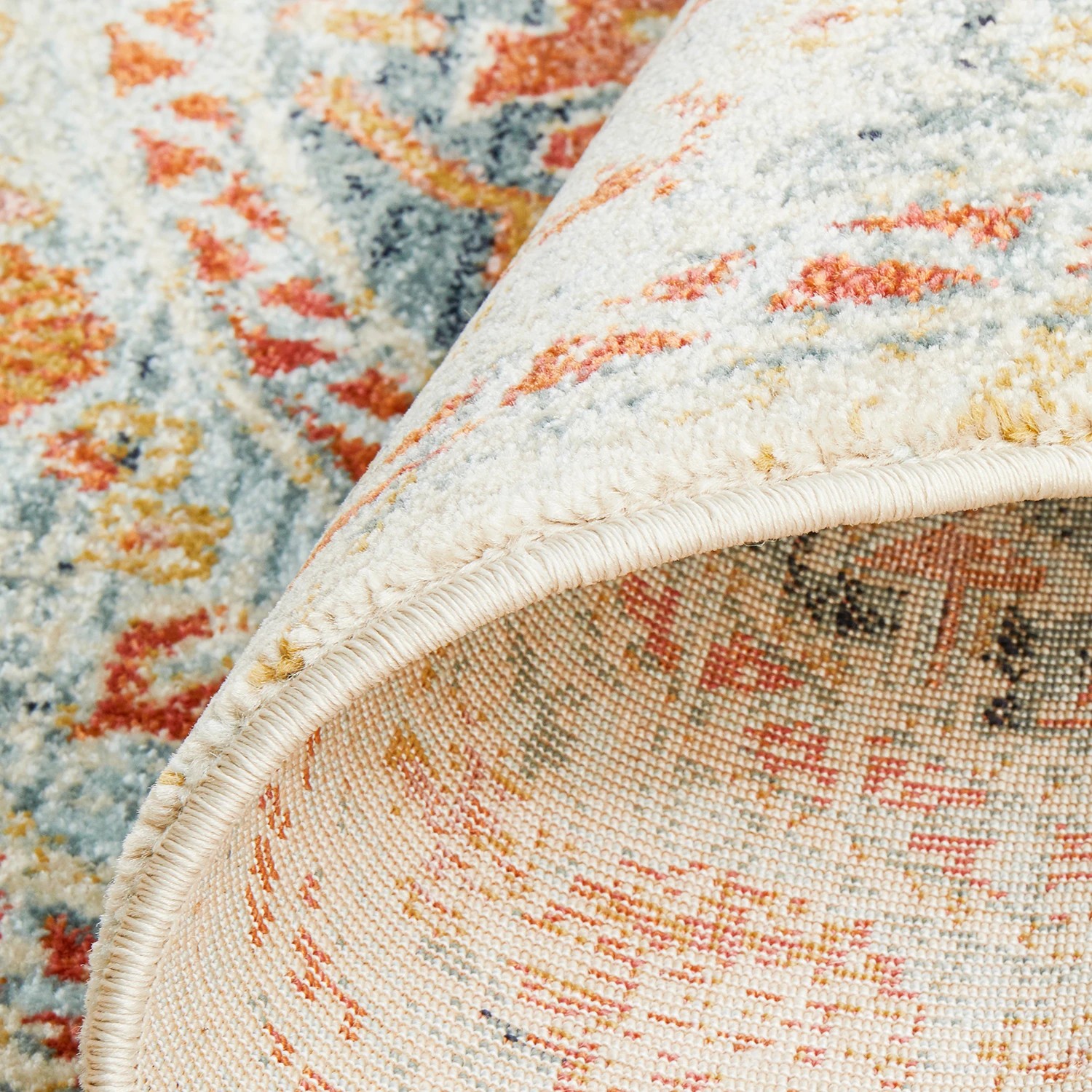 9 Common Ground Rugs Eterna 853 240x240cm - Large Round Power Loomed Pet Friendly Rug - Gold, 9 of 9
