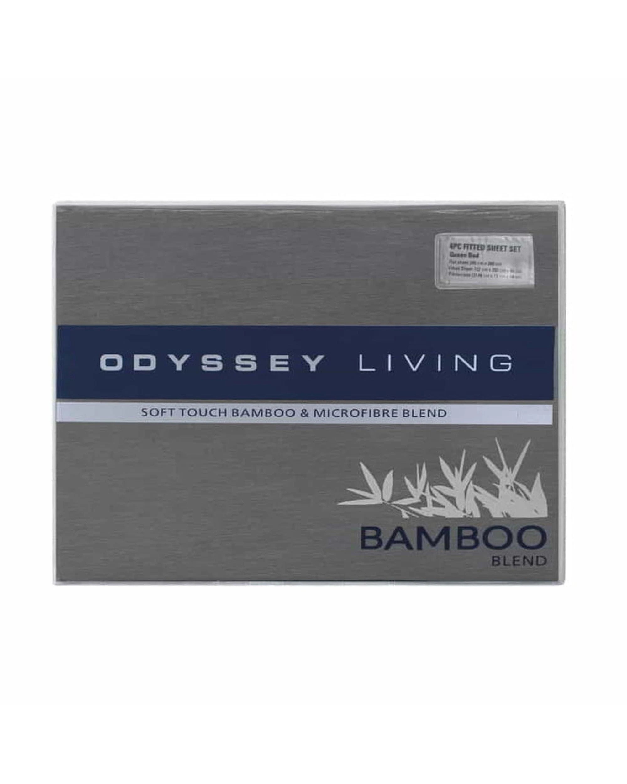 1 Odyysey Living Bamboo Blend Sheet Sets - Double Bed - Blue, 1 of 2