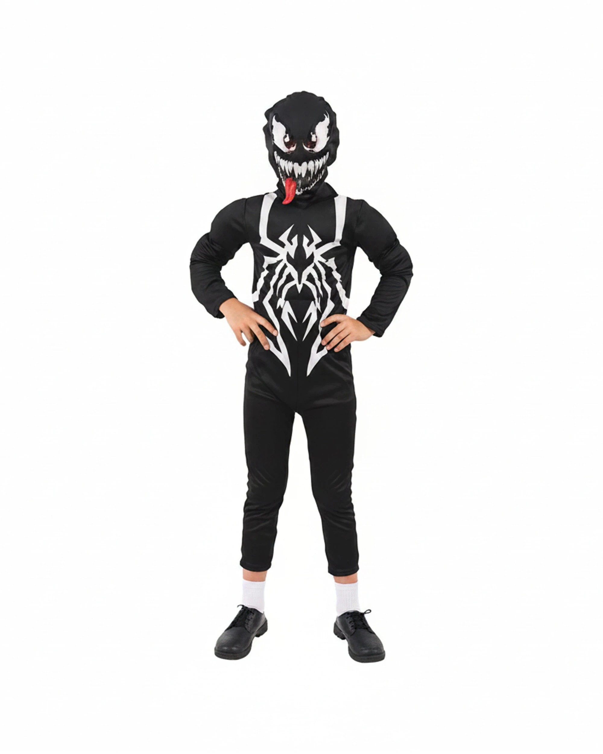 1 Oceana Boys Skull Costume Jumpsuit With Mask XX Large 152x64cm - Black, 1 of 1