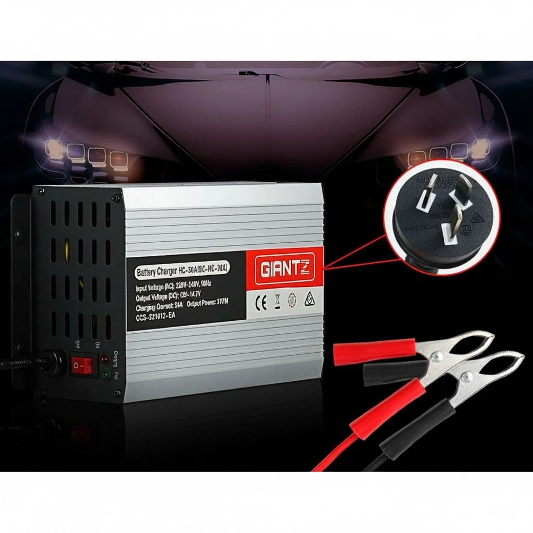 5 Giantz 12V 30A Car Battery Charger Inverter 30 Amp ATV 4WD Boat Caravan - Multi, 5 of 7